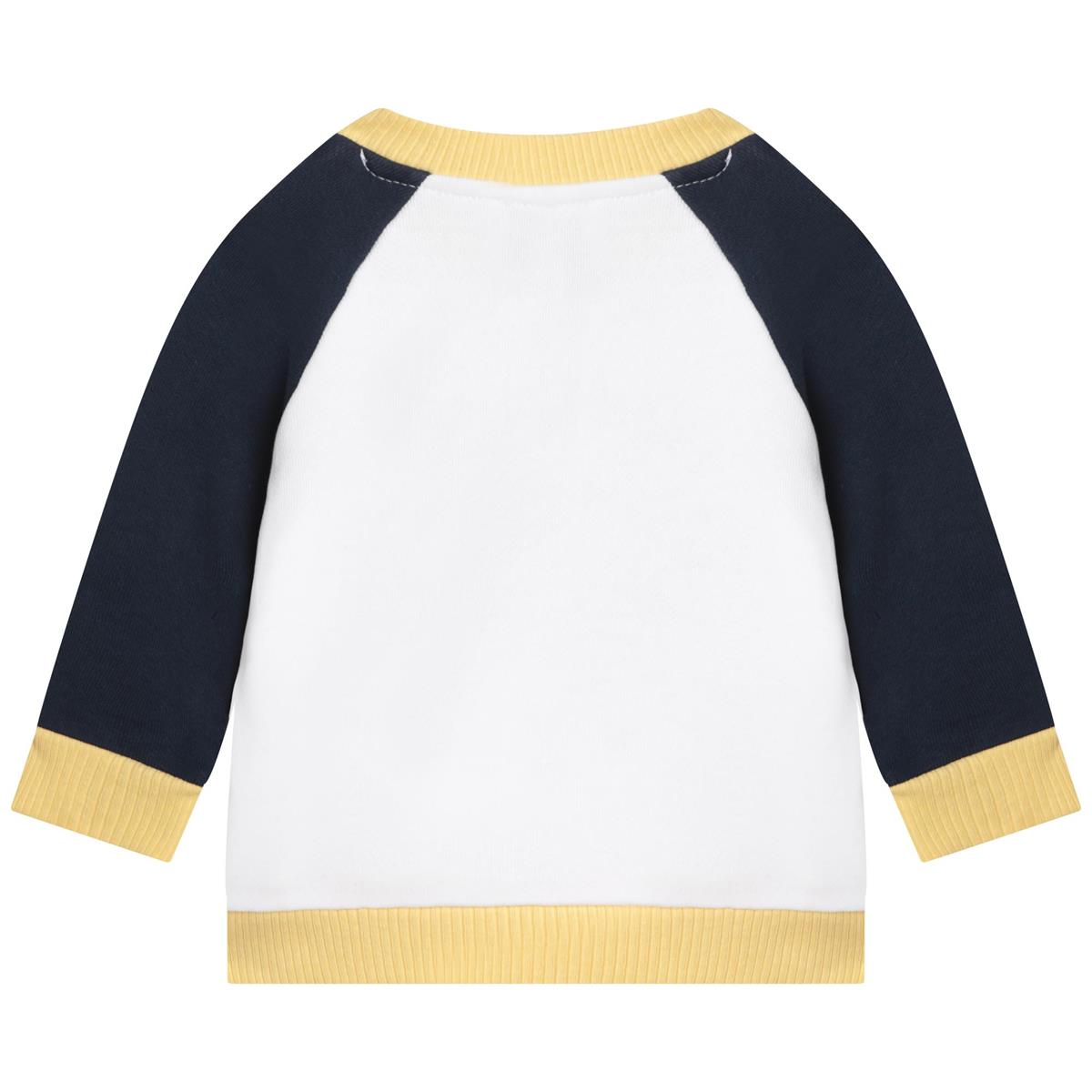 Baby Boys White Sweatshirt