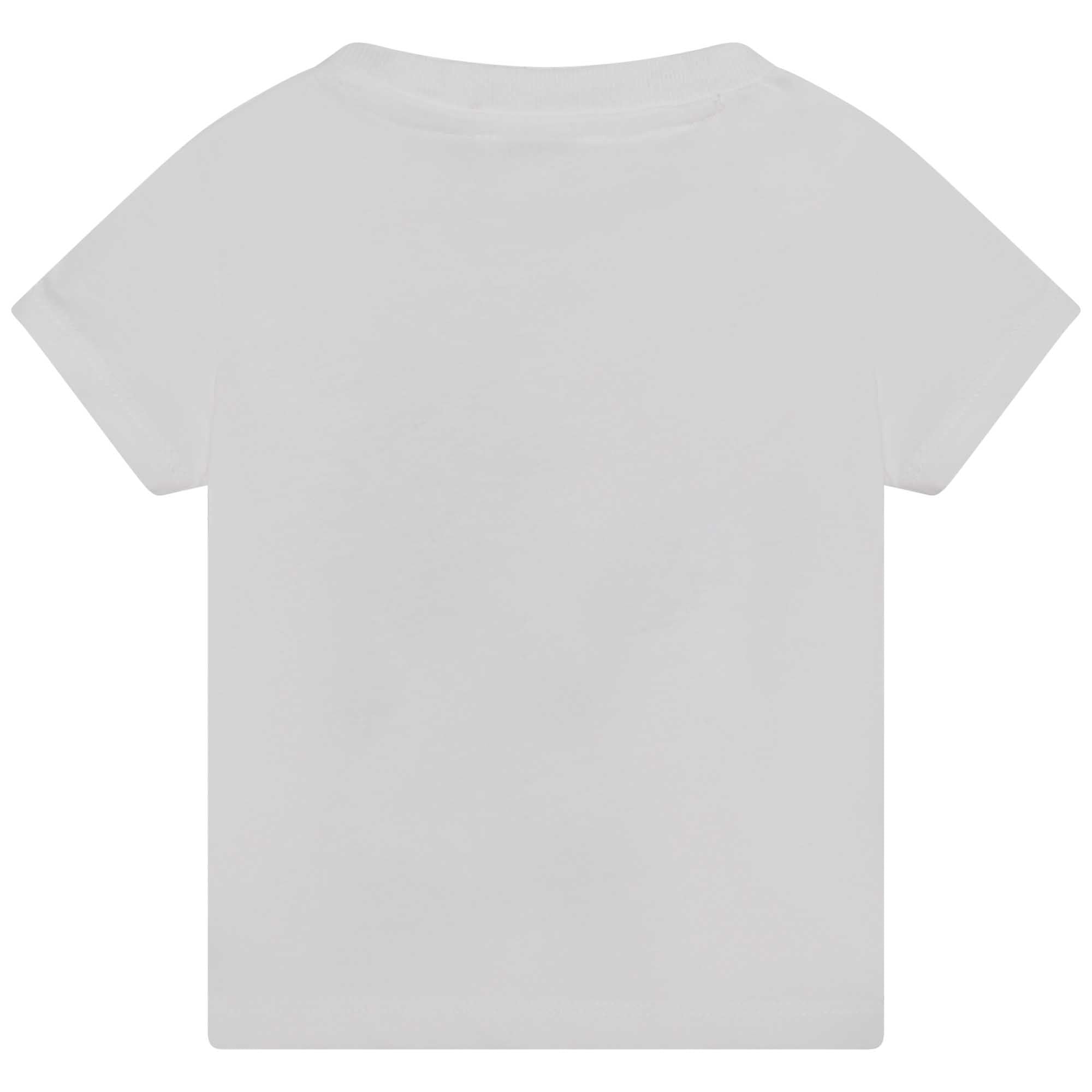 Baby Boys White Tiger Cotton T-Shirt