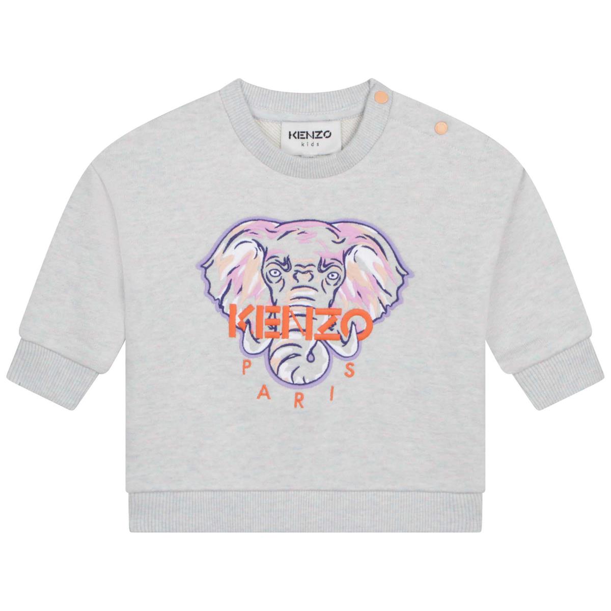 Baby Girls Grey Logo Sweatshirt