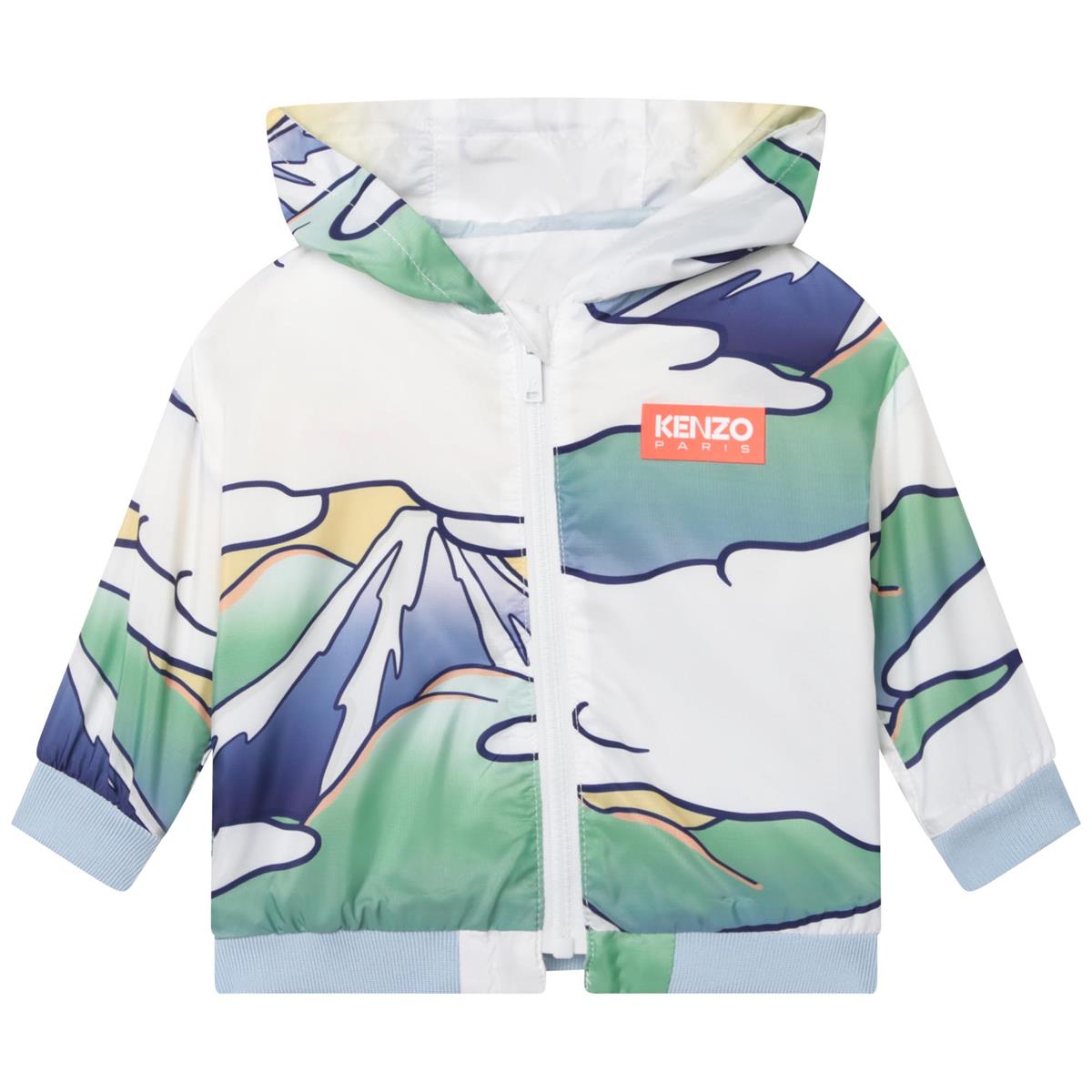 Baby Boys White Zip-Up Top