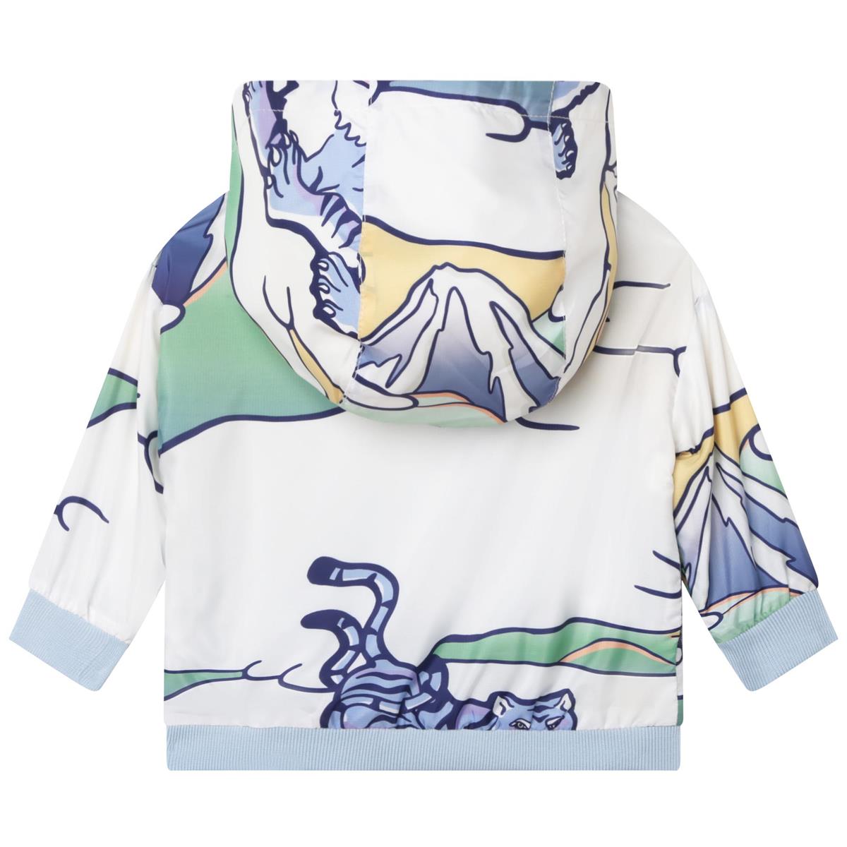 Baby Boys White Zip-Up Top