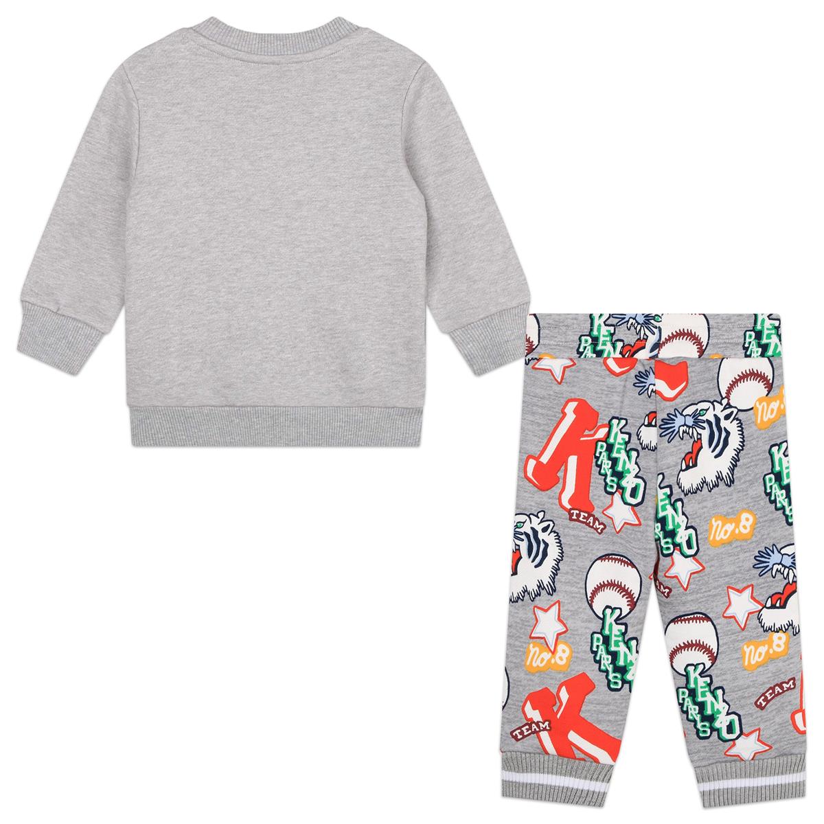 Baby Boys Grey Logo Set