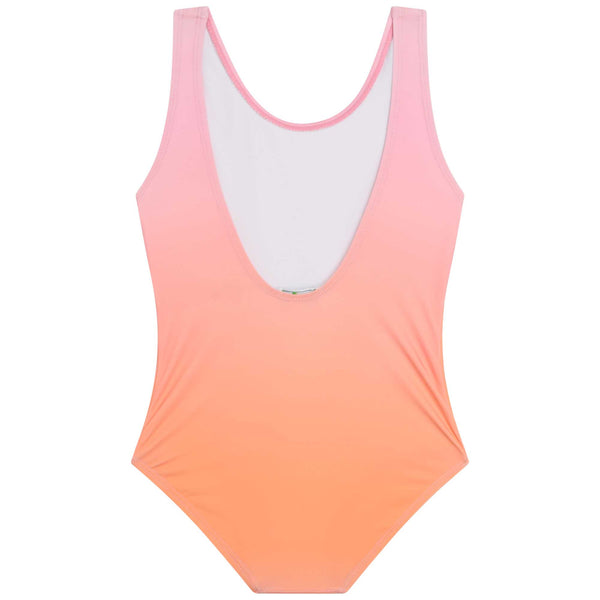 Girls Pink Logo Swimsuit