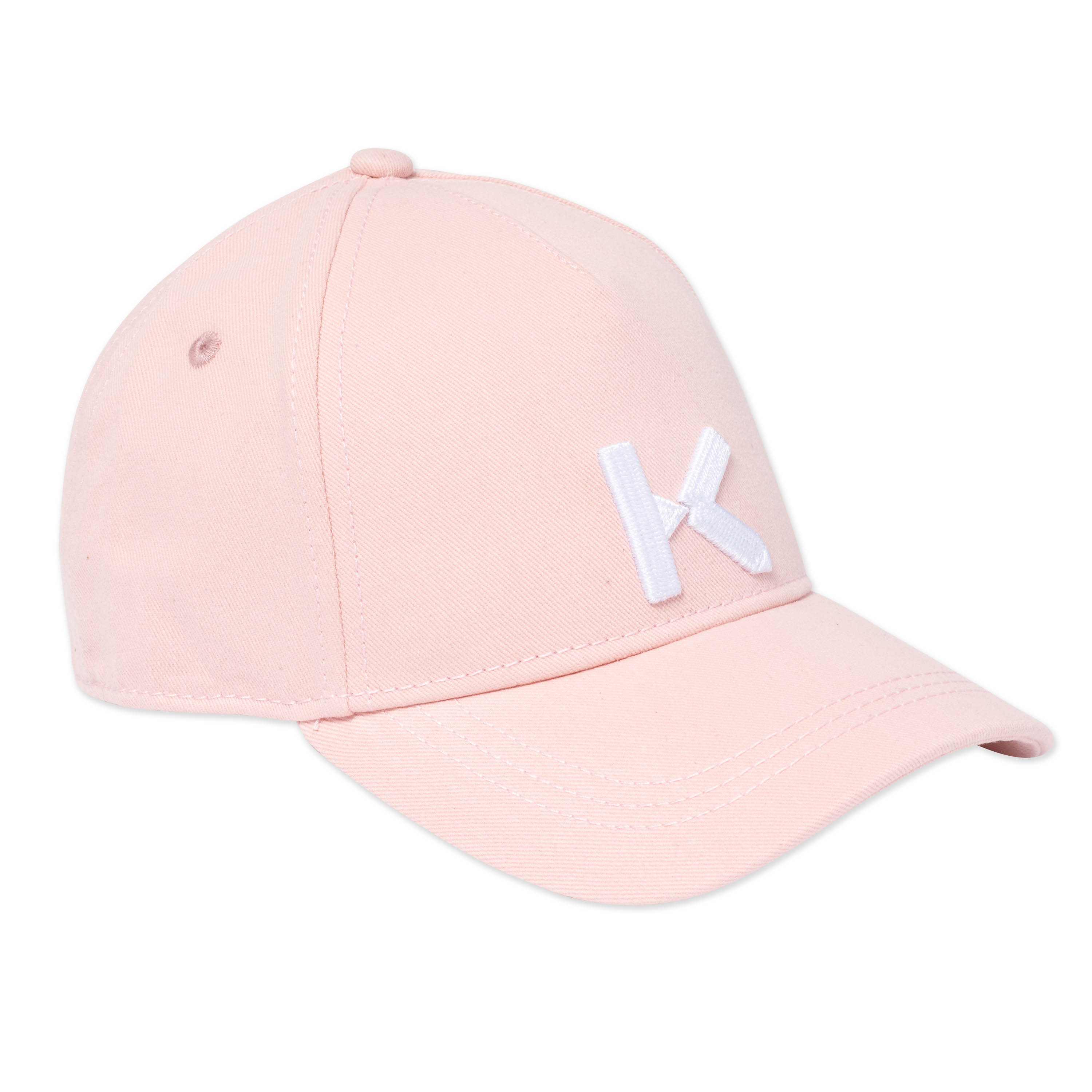 Girls Pink Logo Cotton Cap