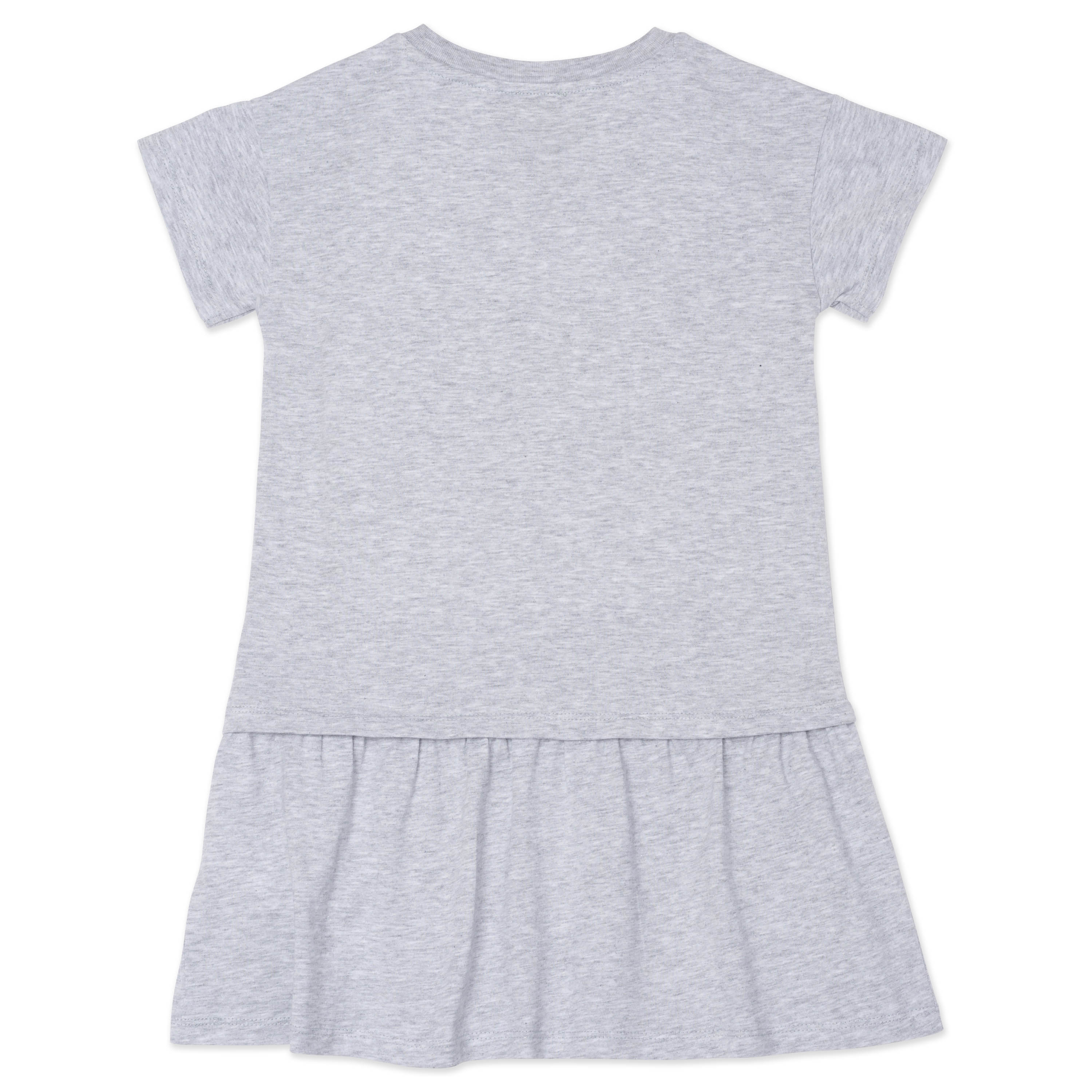 Girls Grey Elephant Cotton Dress