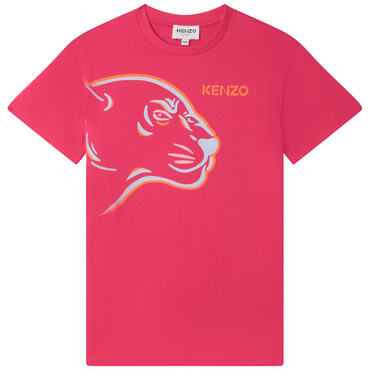 Girls Fuchsia Logo Dress