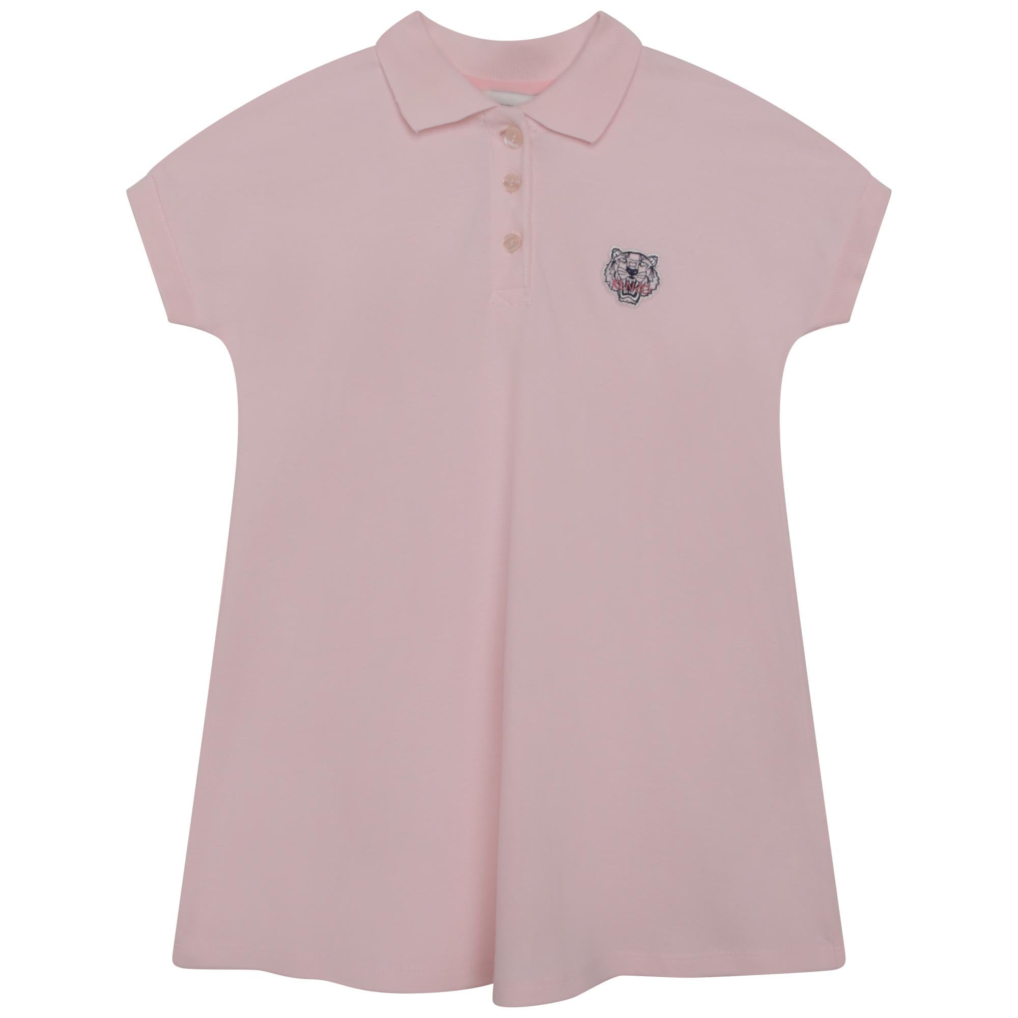 Girls Pink Cotton Dress