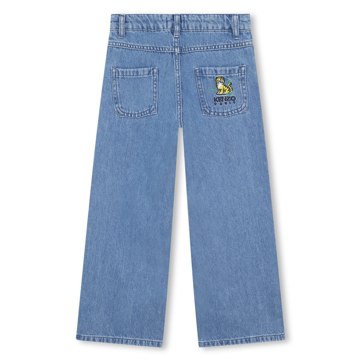 Girls Blue Denim Trousers
