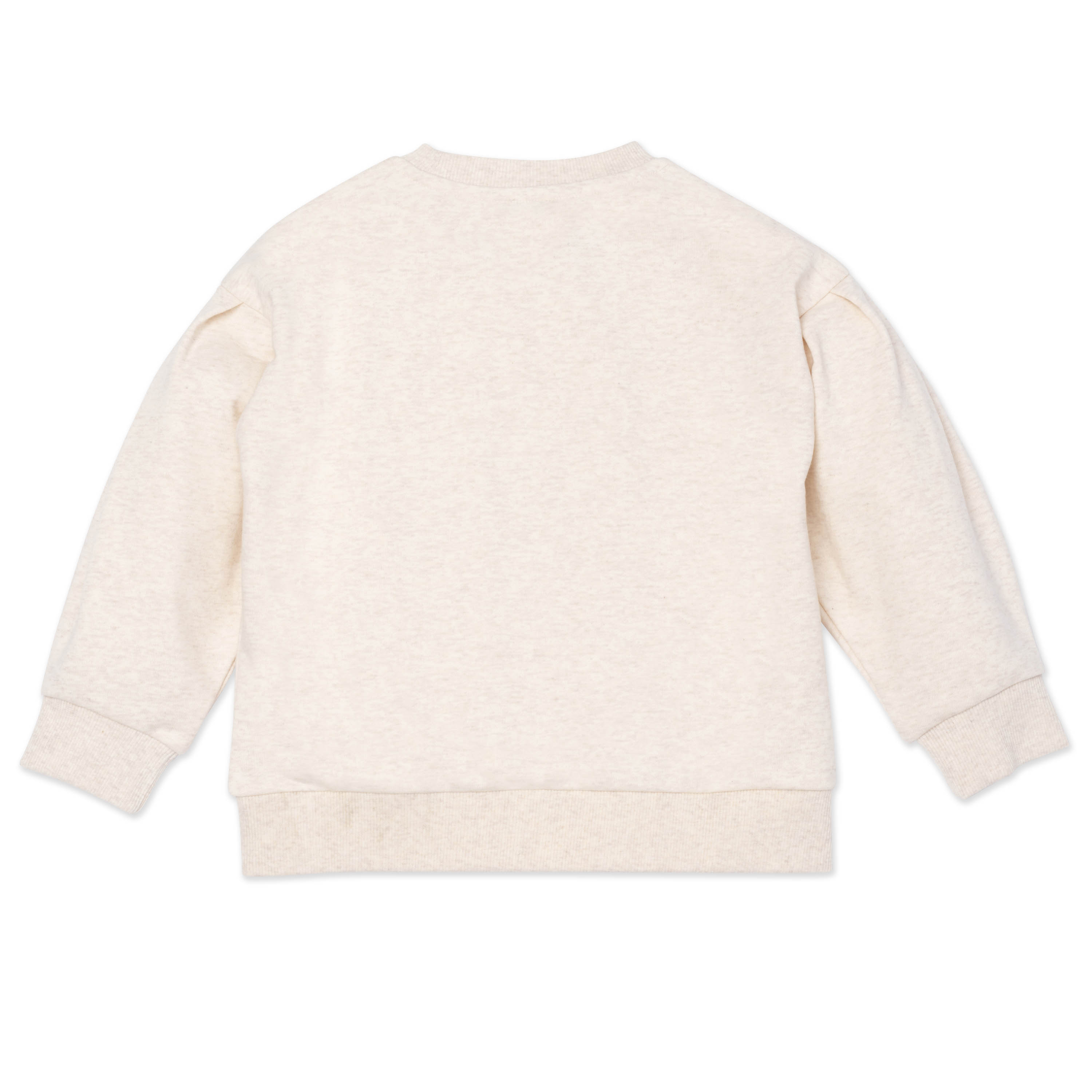 Girls Beige Tiger Cotton Sweatshirt