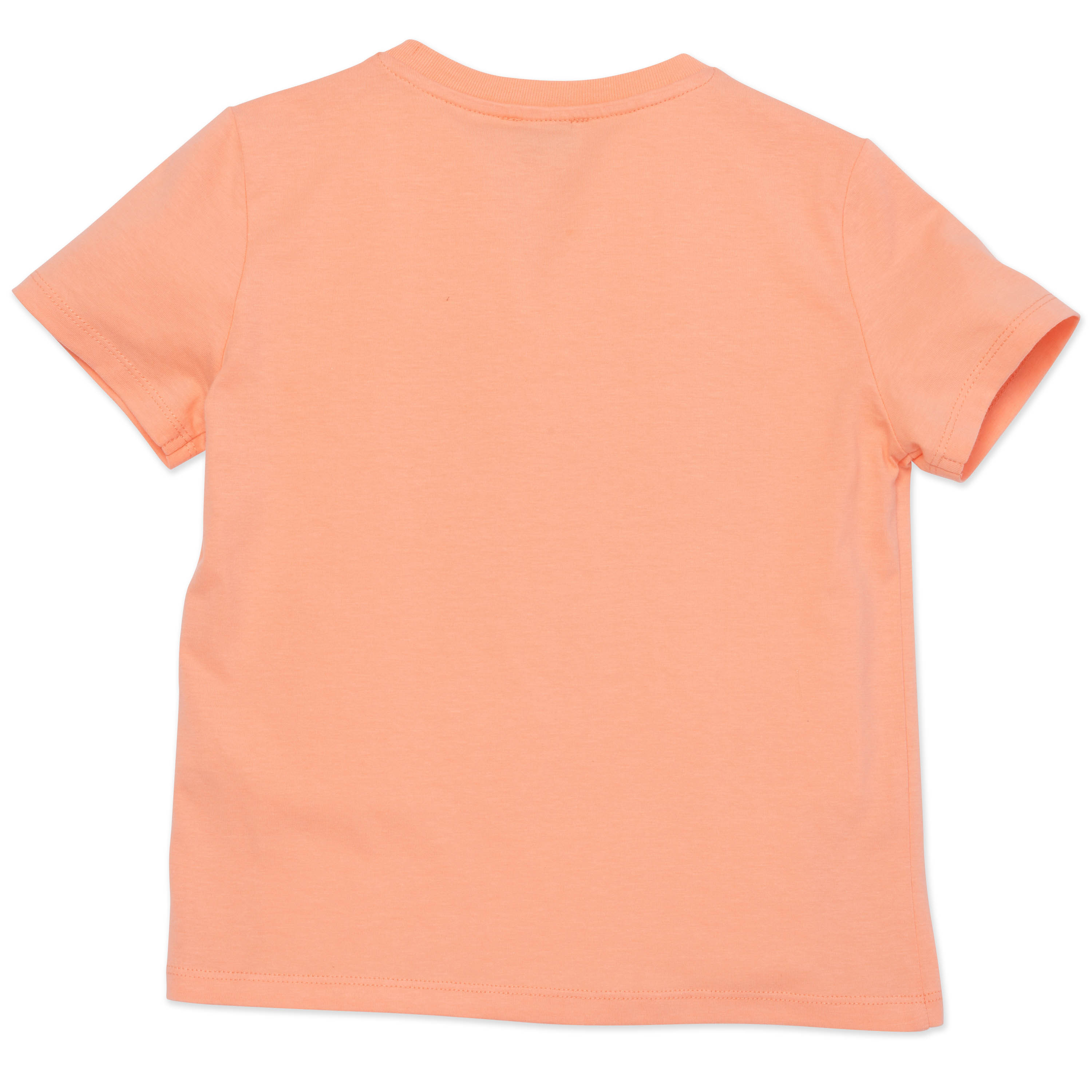 Girls Orange Tiger Cotton T-Shirt