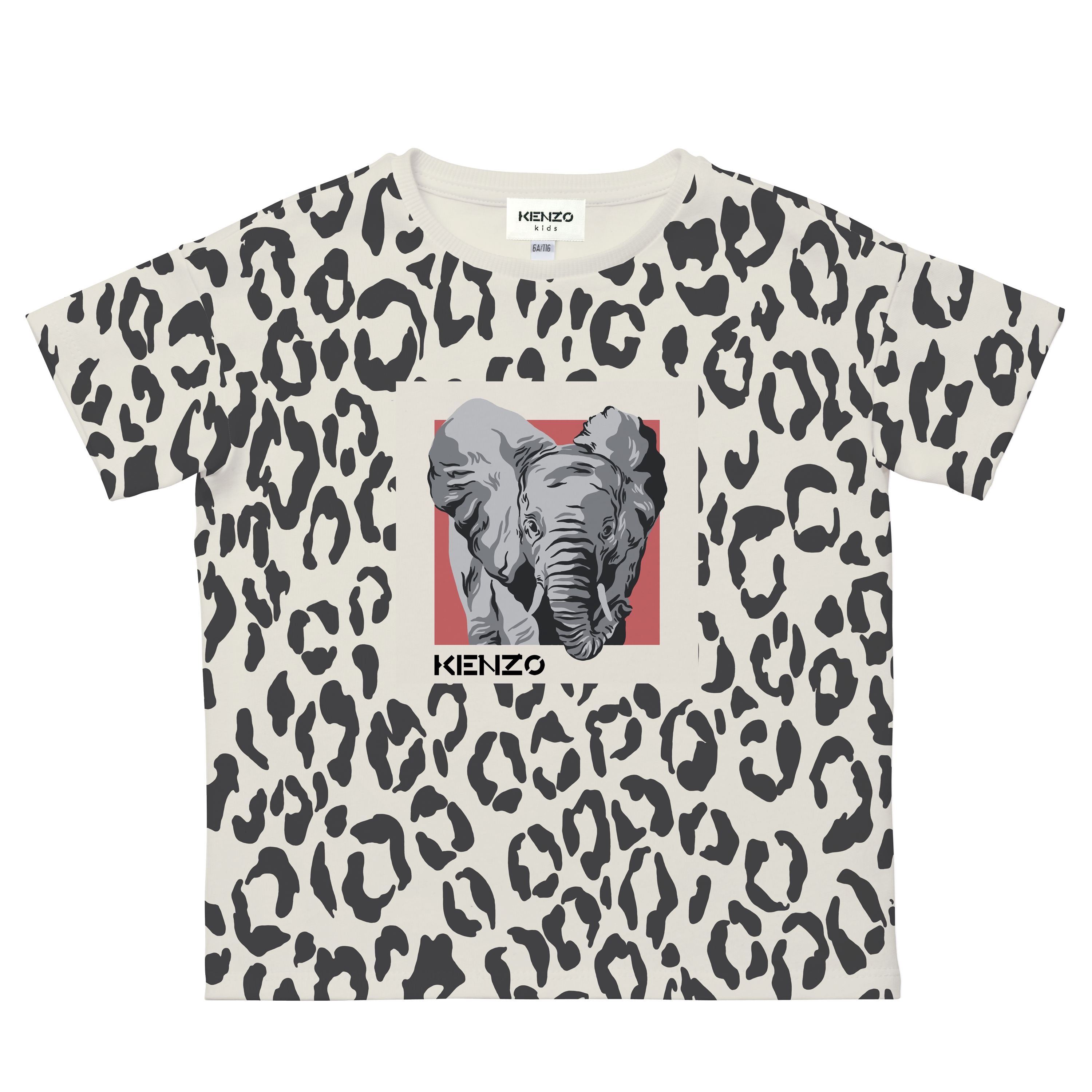 Girls White Spots Cotton T-Shirt