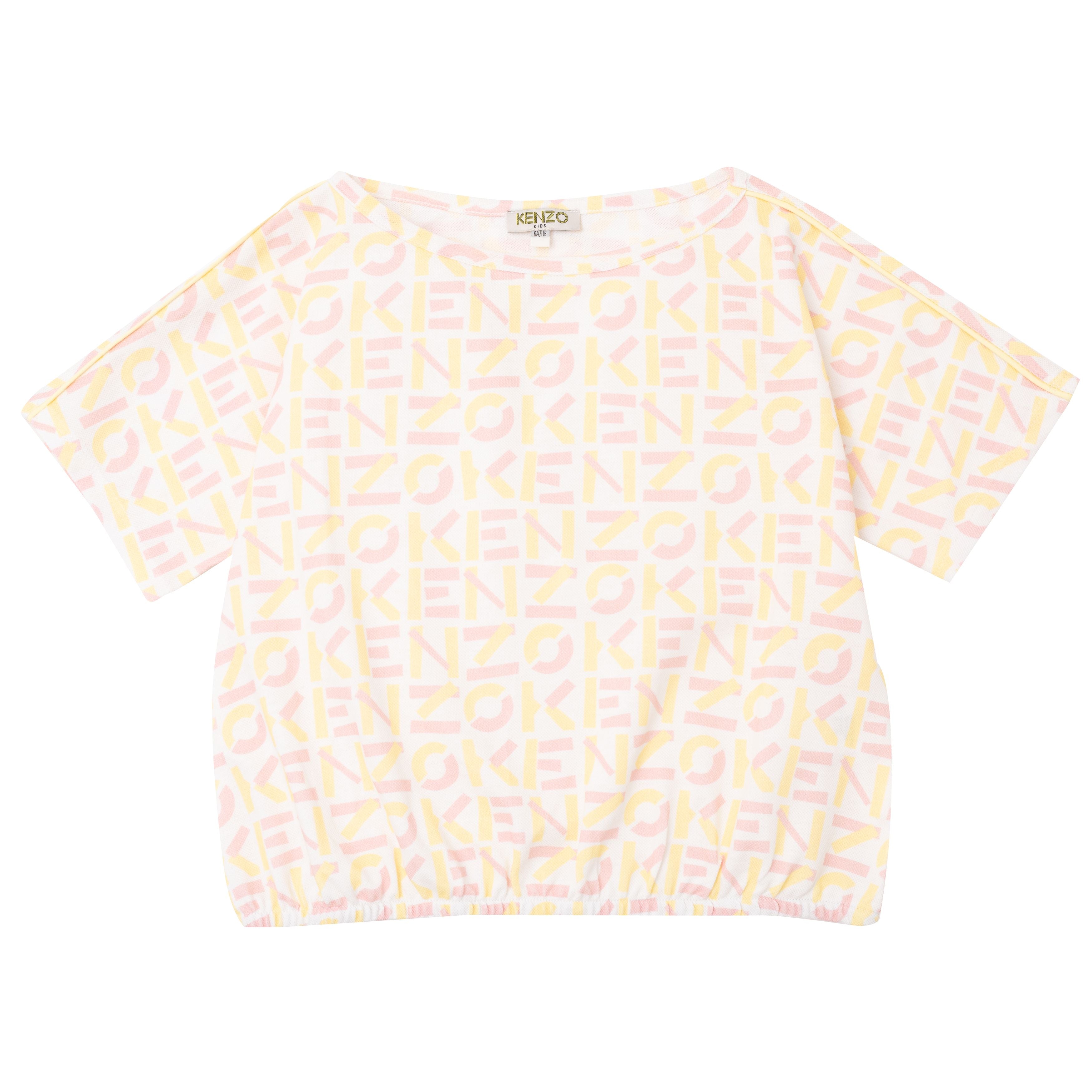 Girls Yellow Cotton T-Shirts