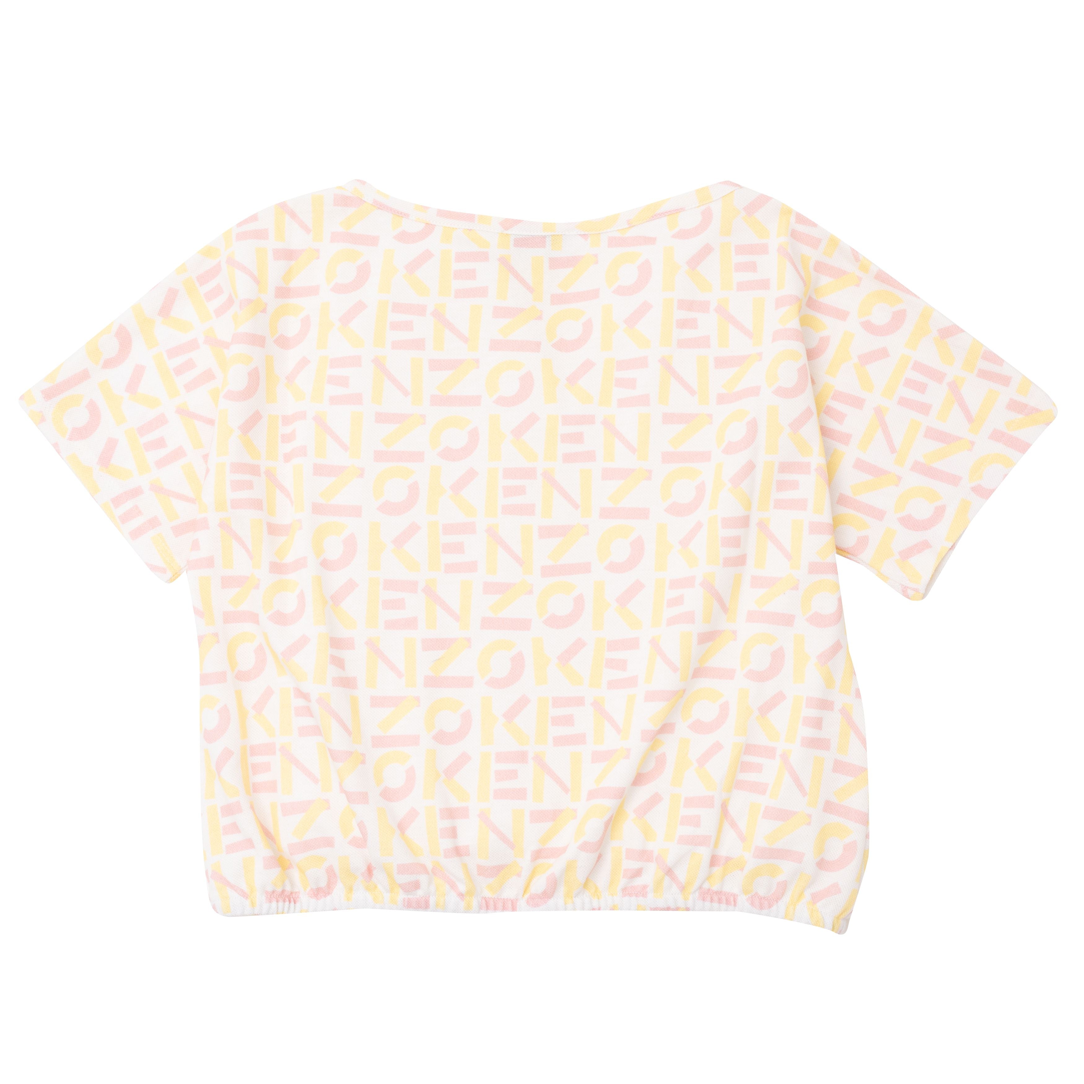 Girls Yellow Cotton T-Shirts