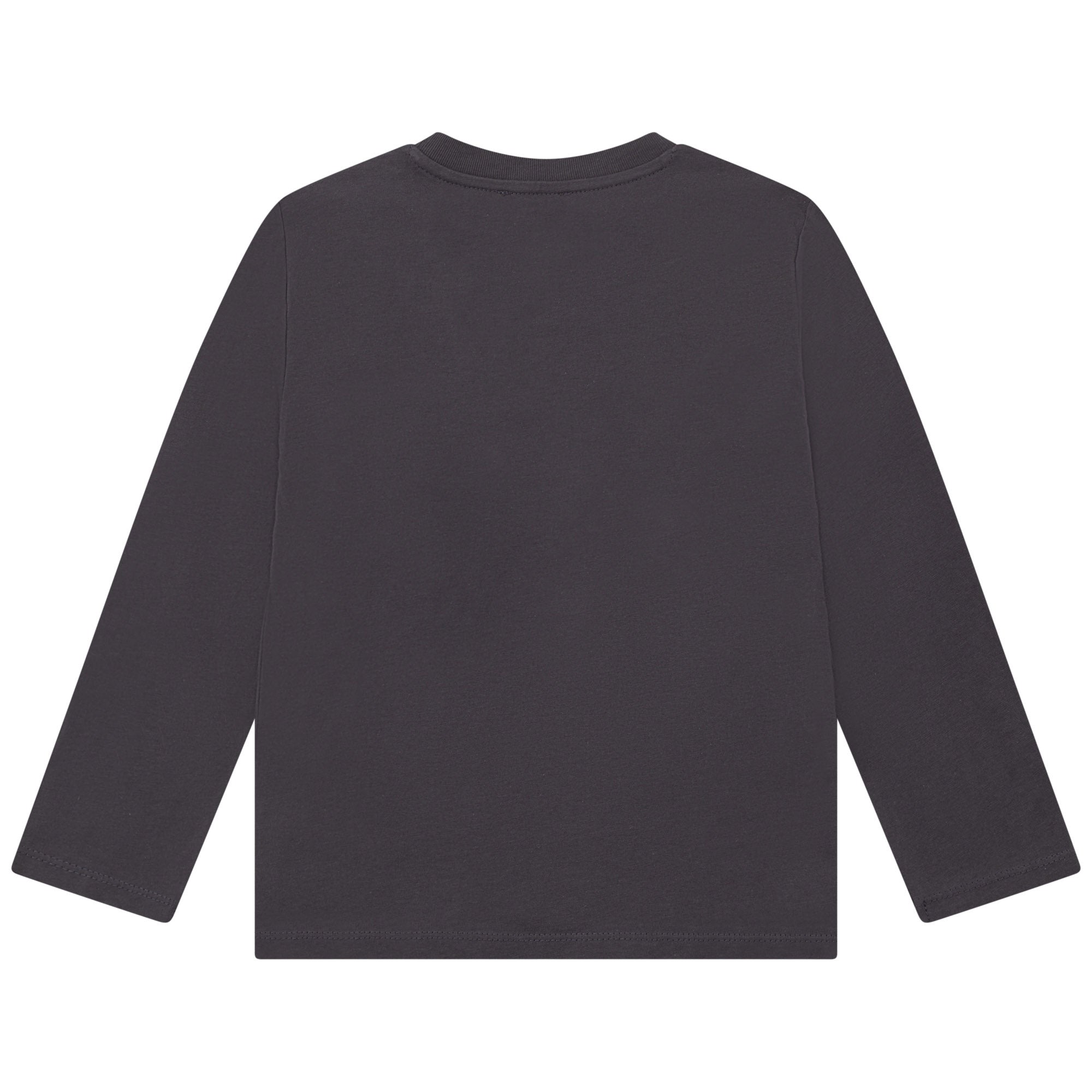 Girls Navy Tiger Cotton T-Shirt