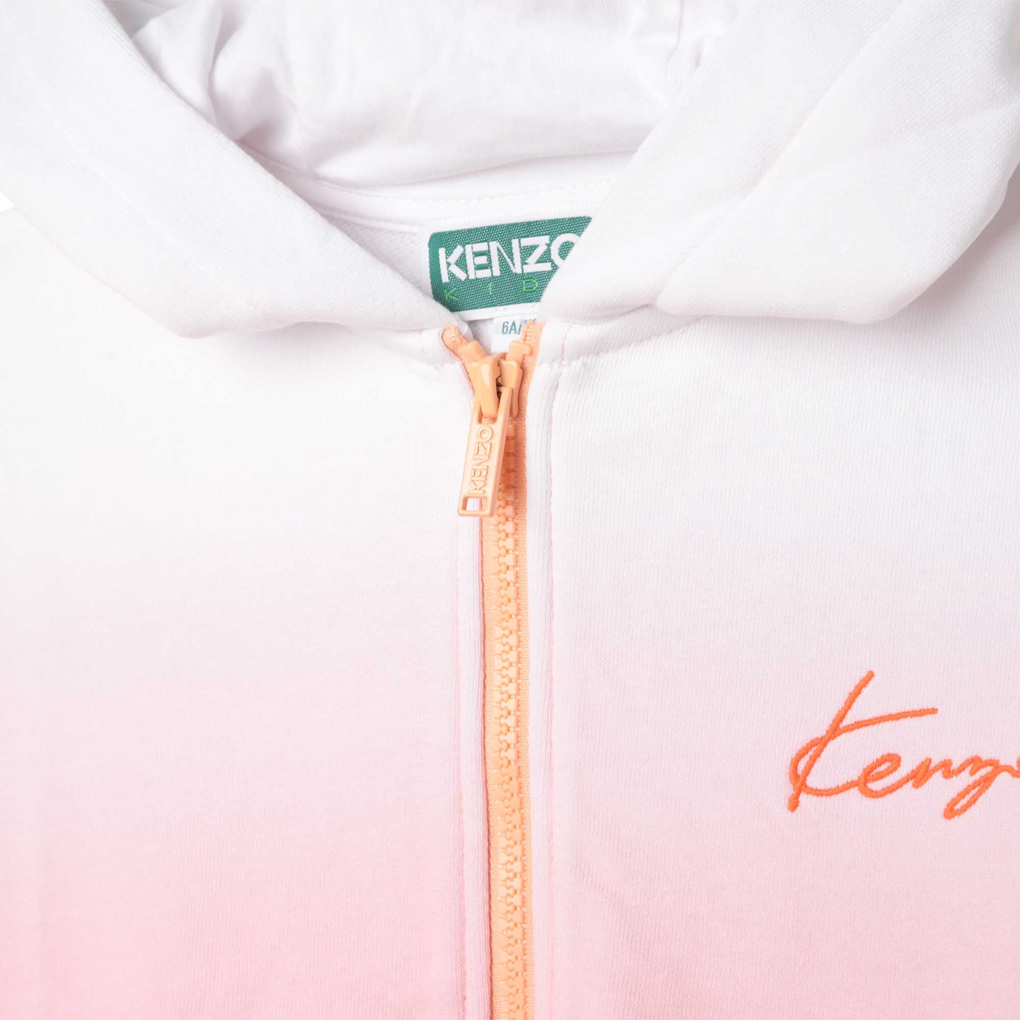 Girls Pink Zip-Up Top