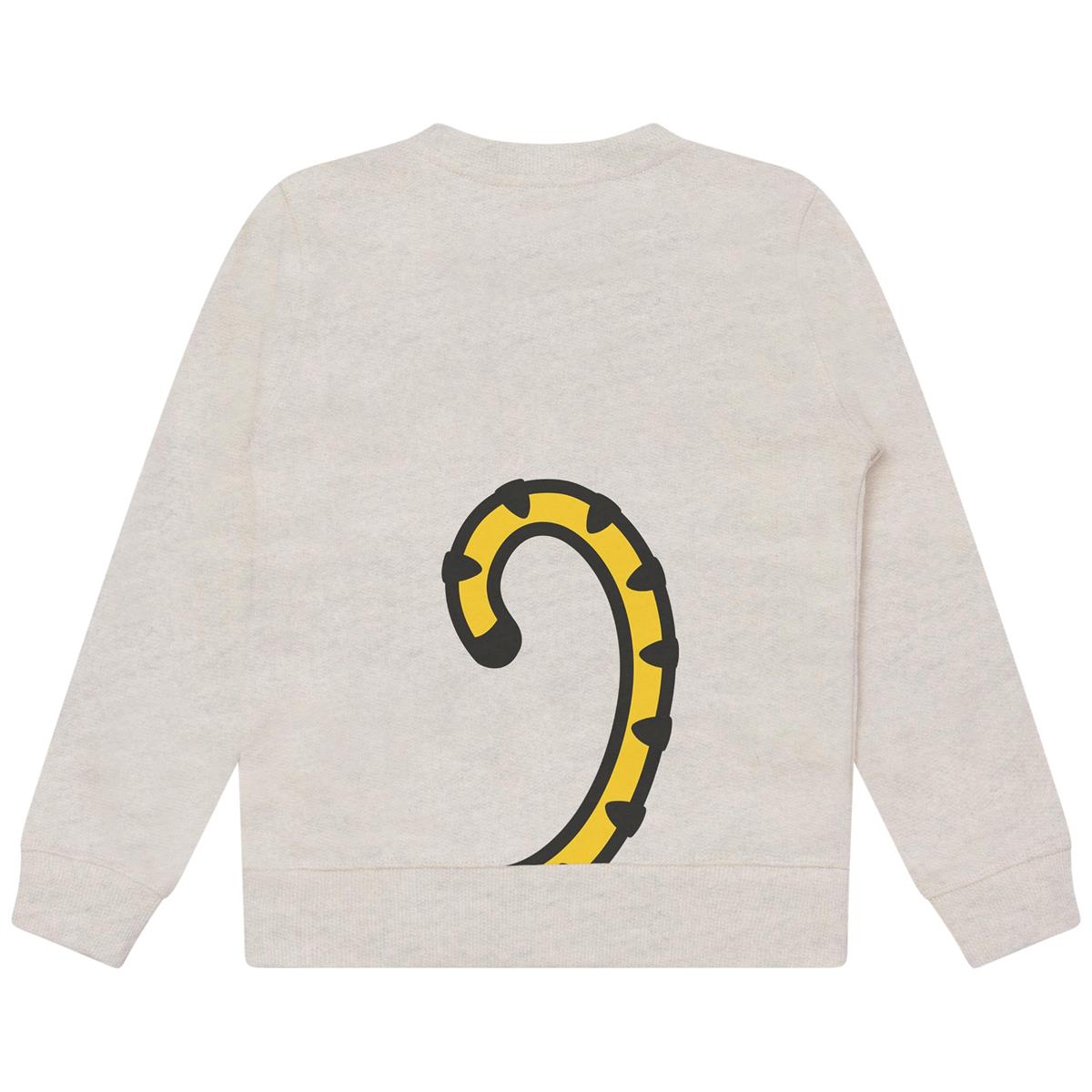 Boys Beige Printed Sweatshirt