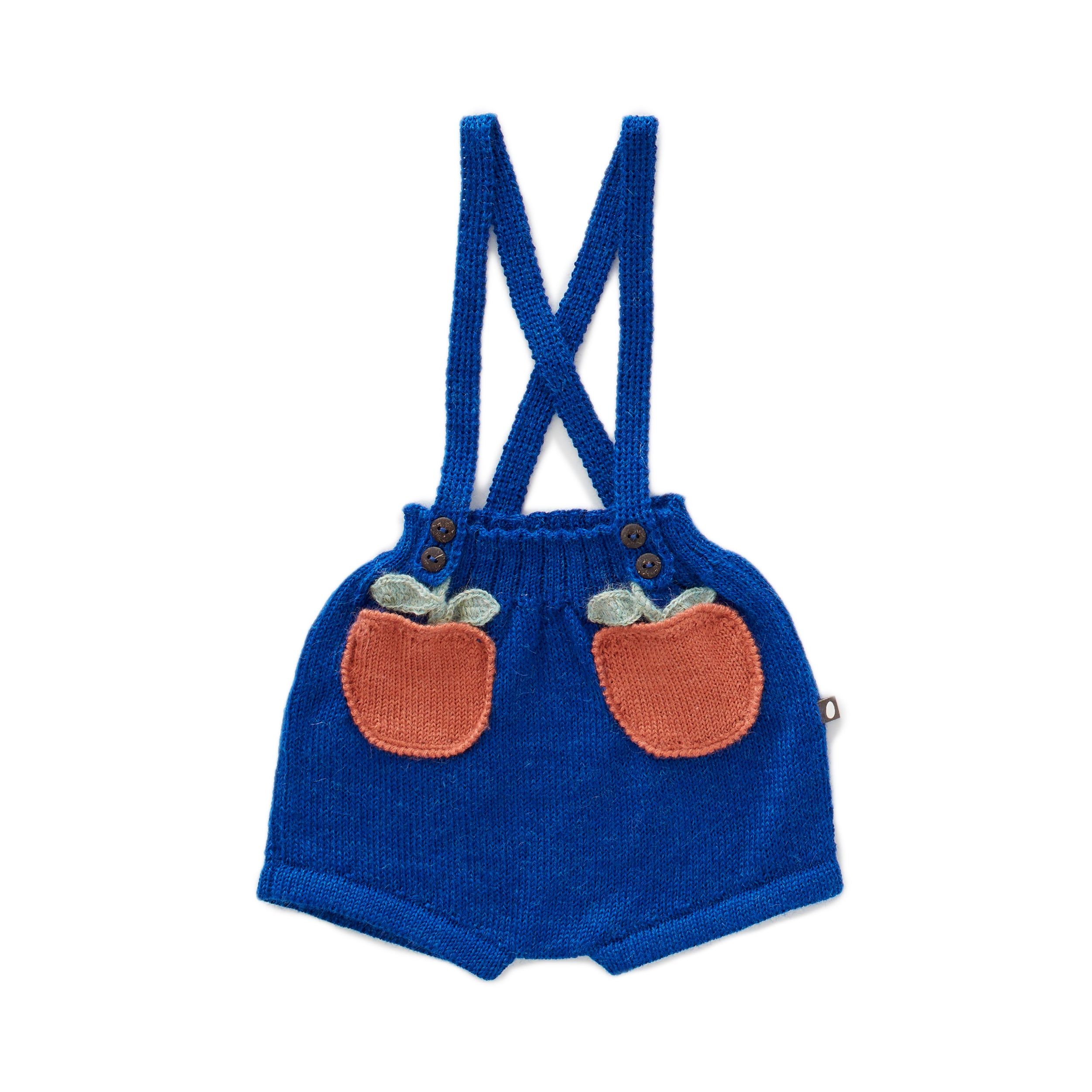 Girls Blue Clementine Pocket Alpaca Shorts