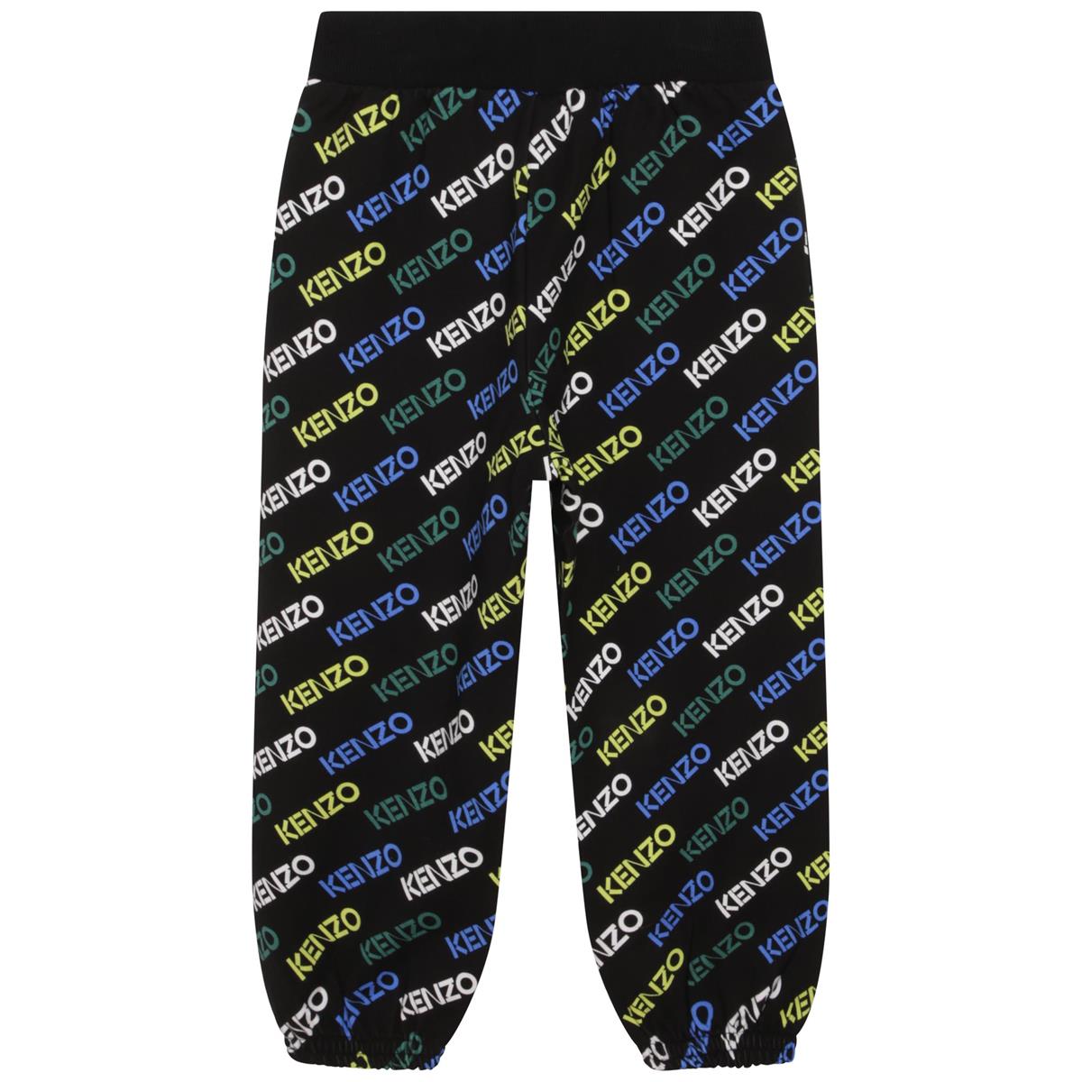 Boys Black Logo Trousers