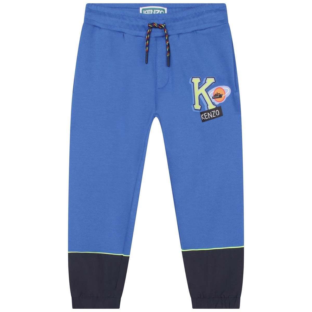 Boys Blue Logo Trousers