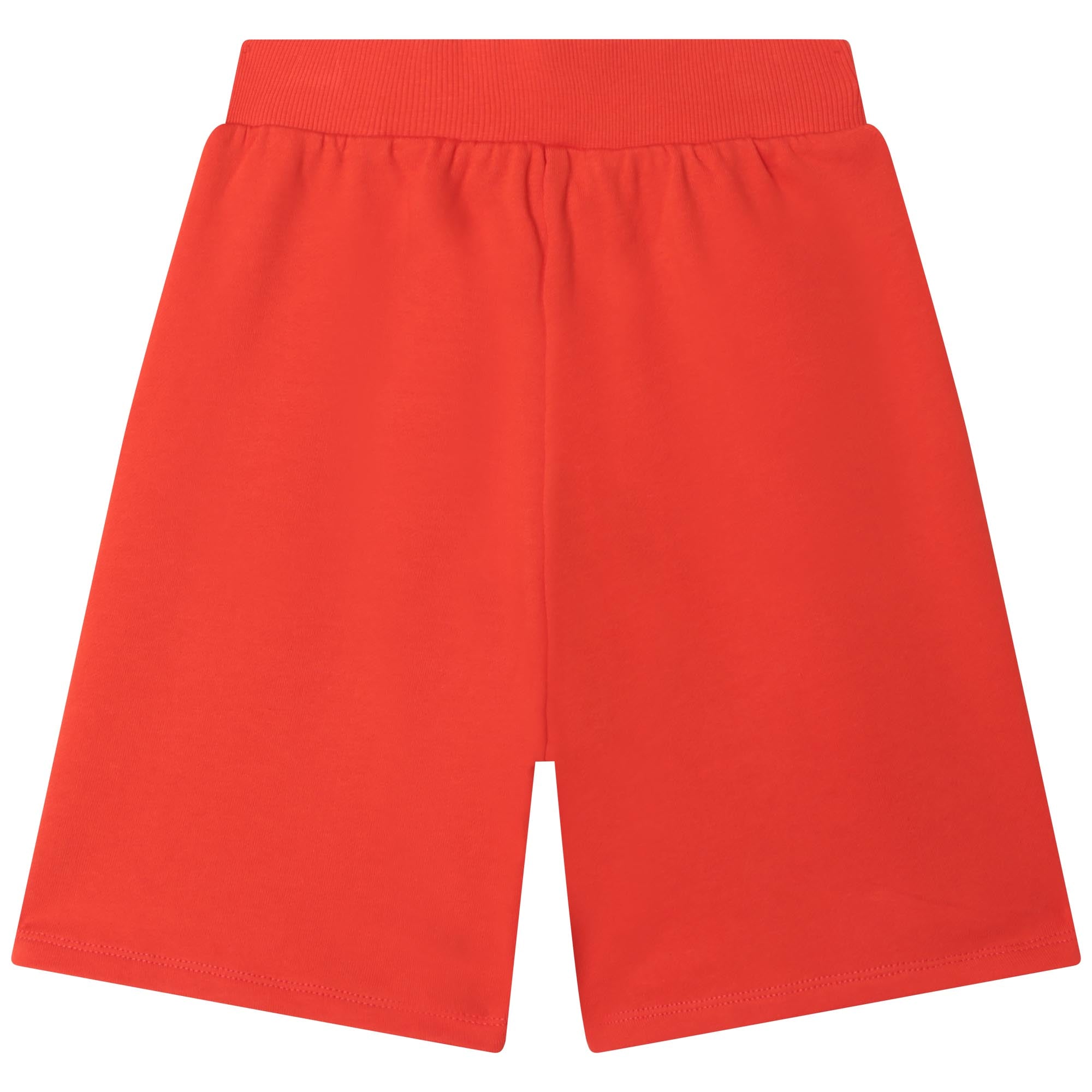 Boys Red Logo Cotton Shorts