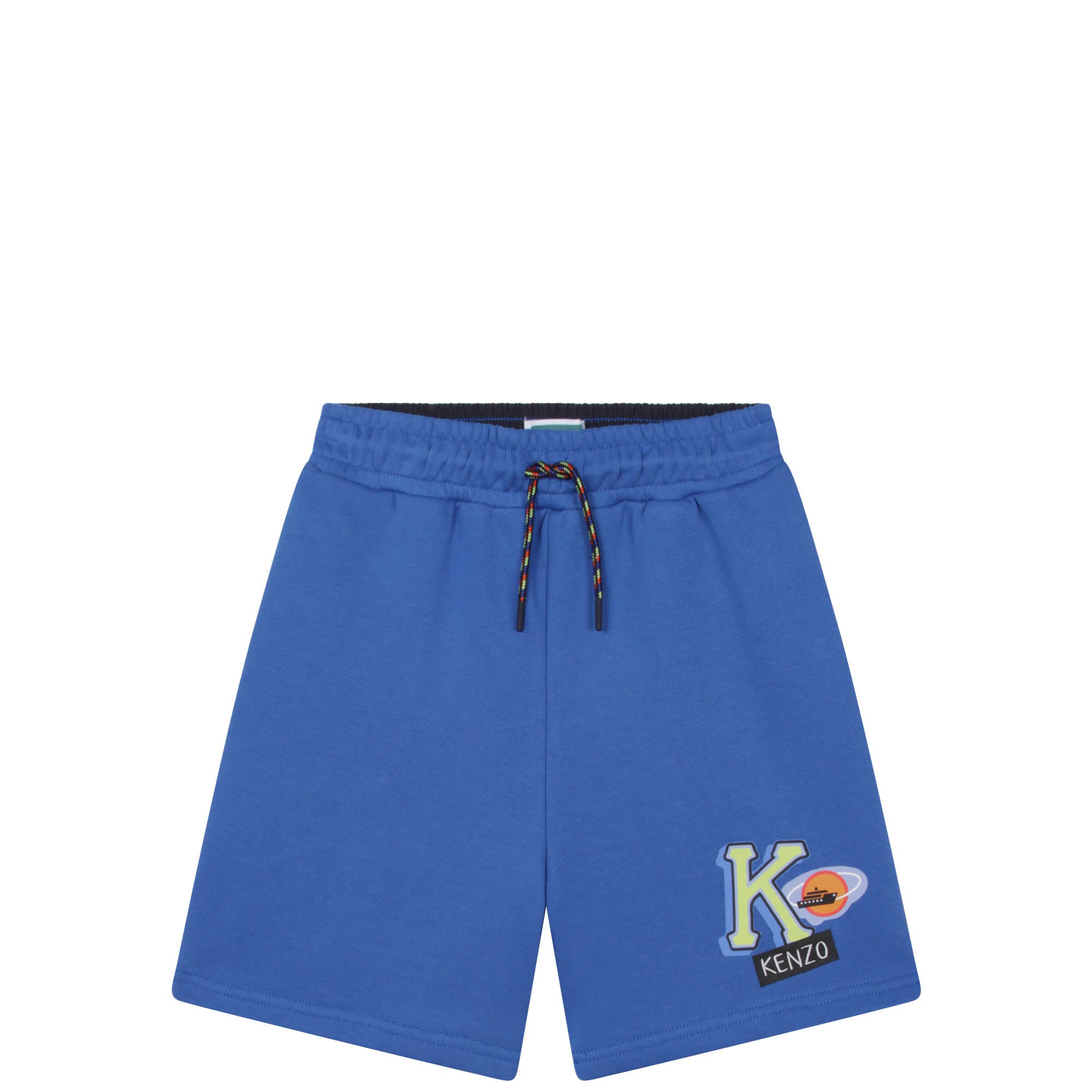 Boys Blue Logo Cotton Shorts