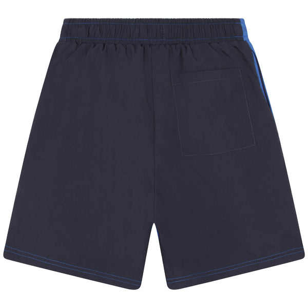 Boys Blue Logo Cotton Shorts