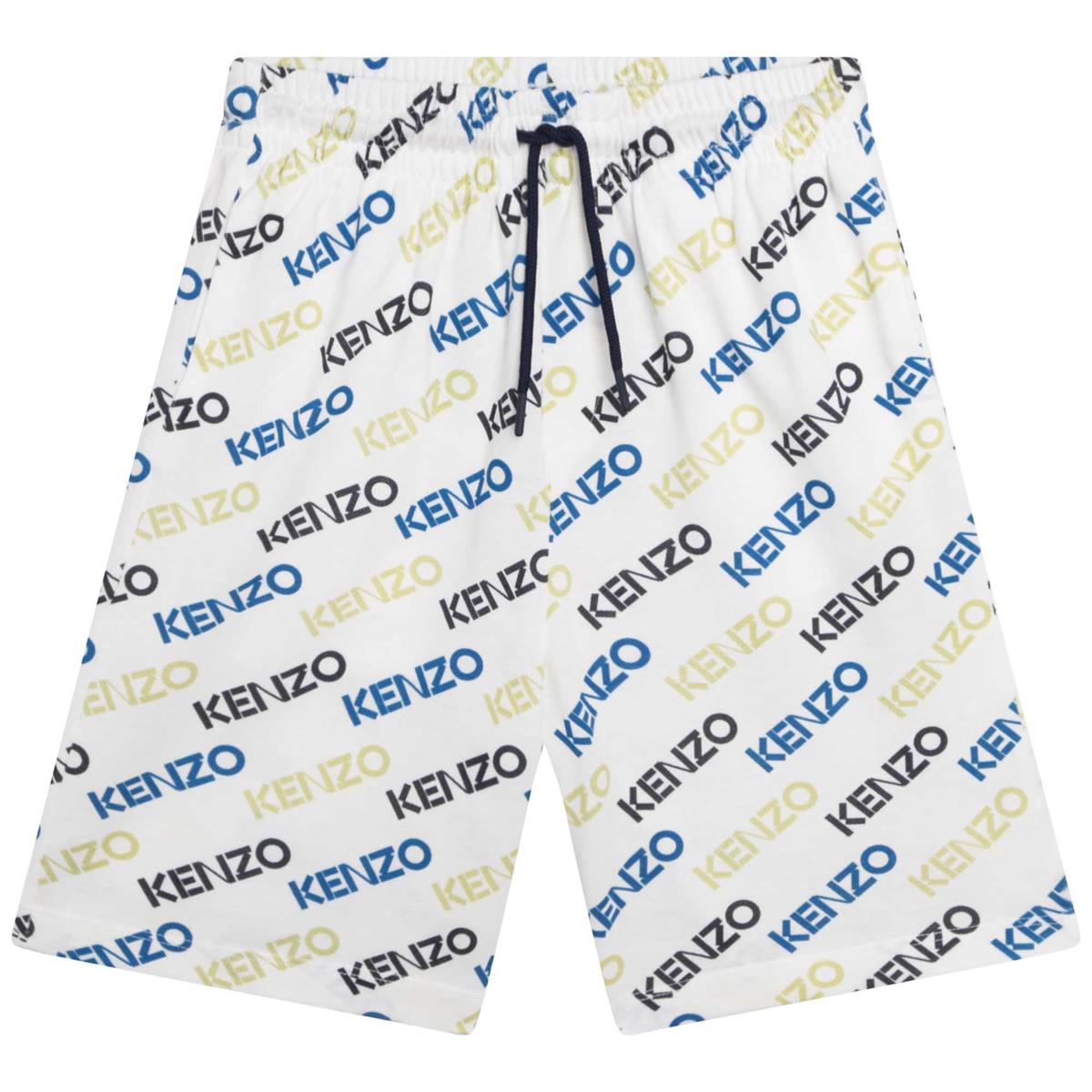 Boys White Logo Shorts