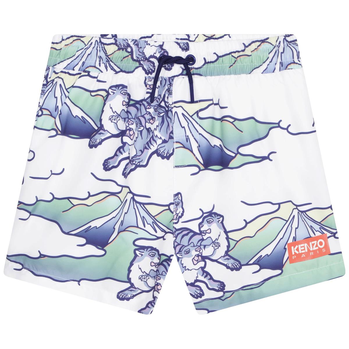 Boys White Swim Shorts