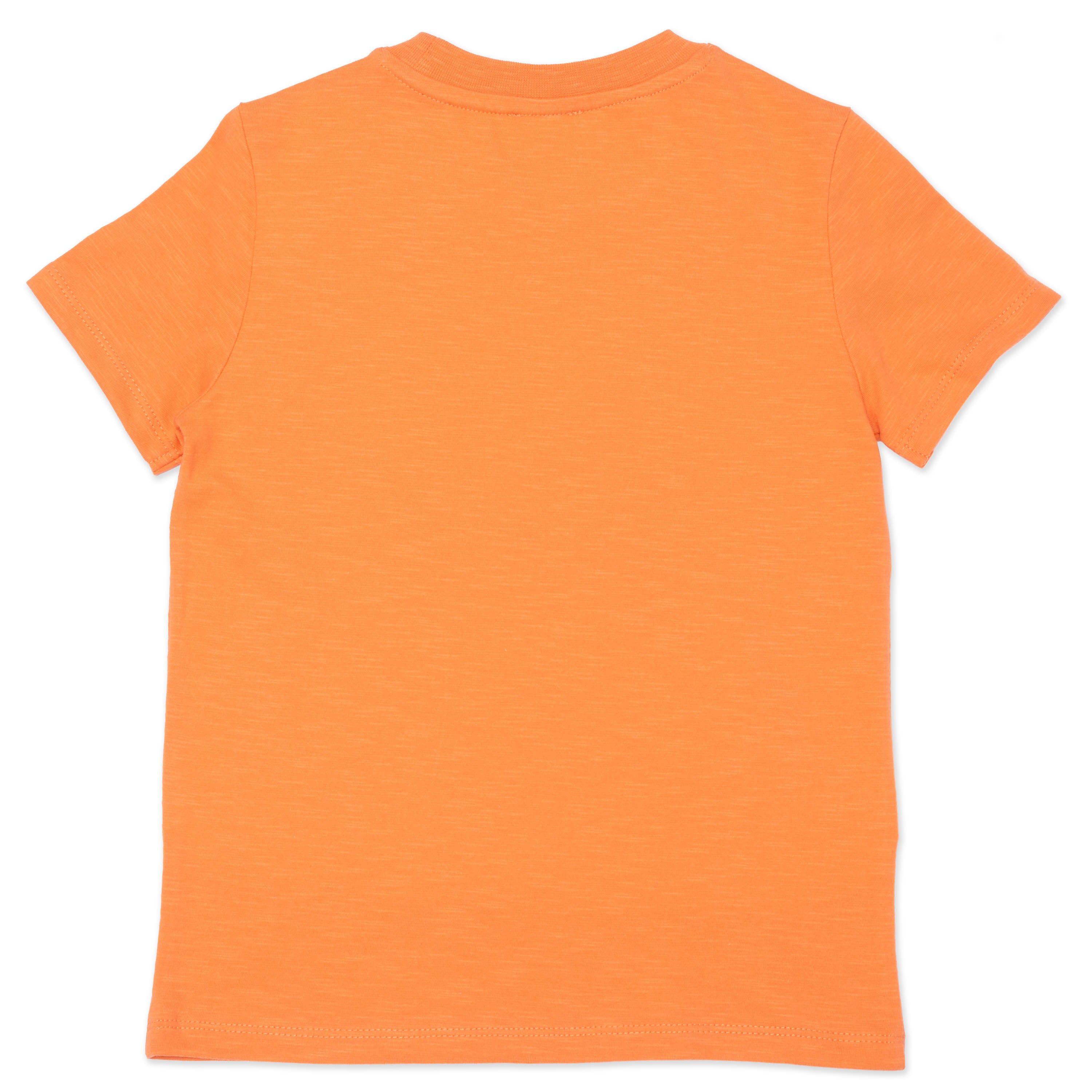 Boys Orange Elephant Cotton T-Shirt