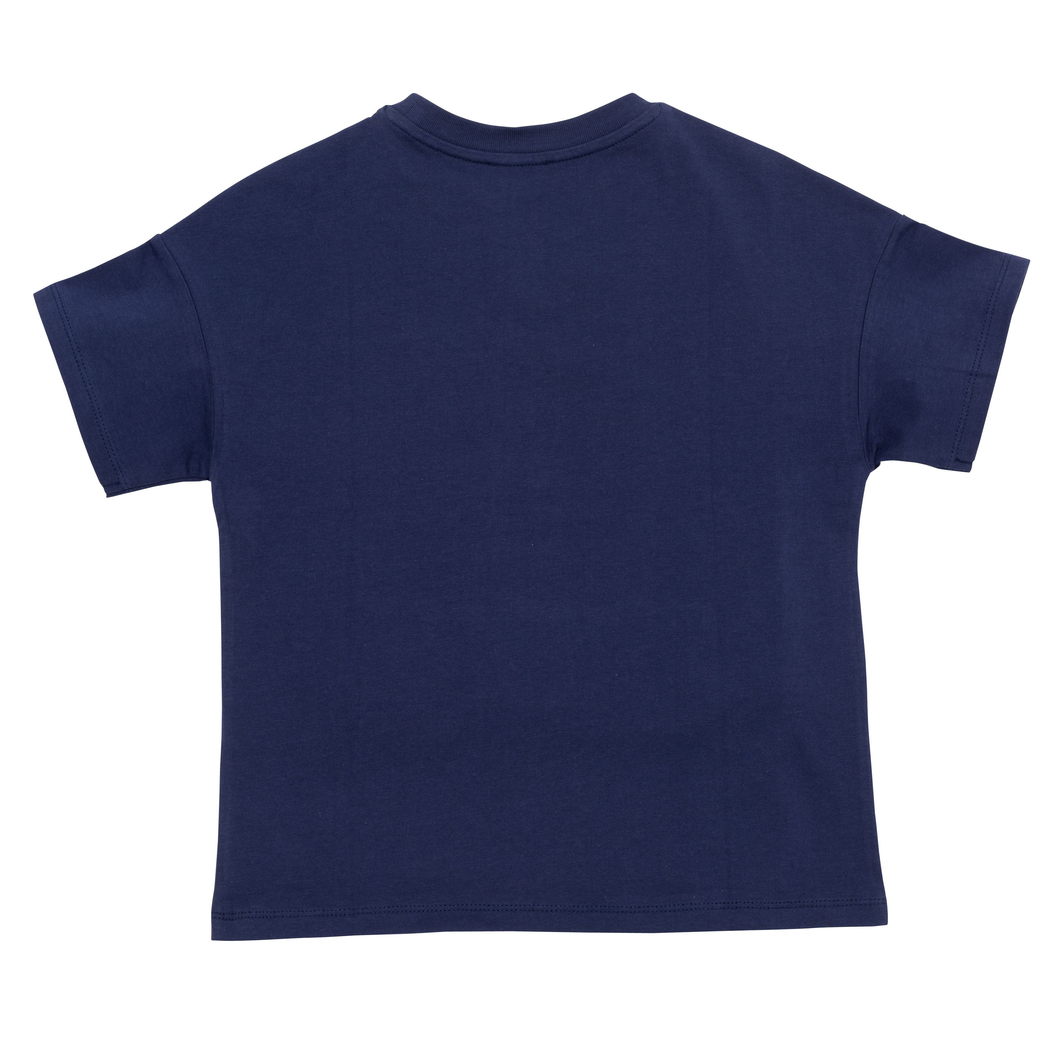 Boys Blue Tiger Cotton T-Shirt