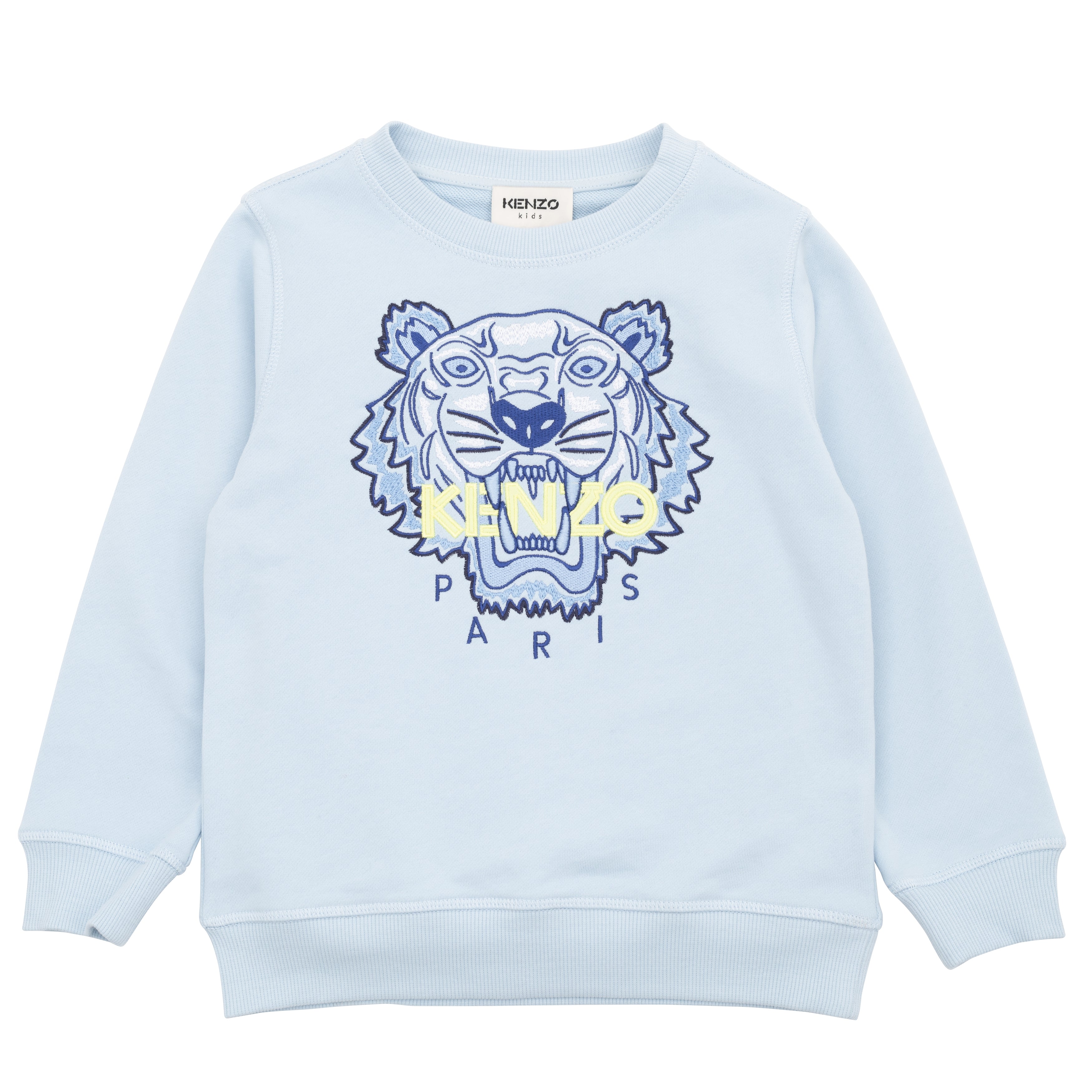 Boys Blue Tiger Cotton Sweatshirt