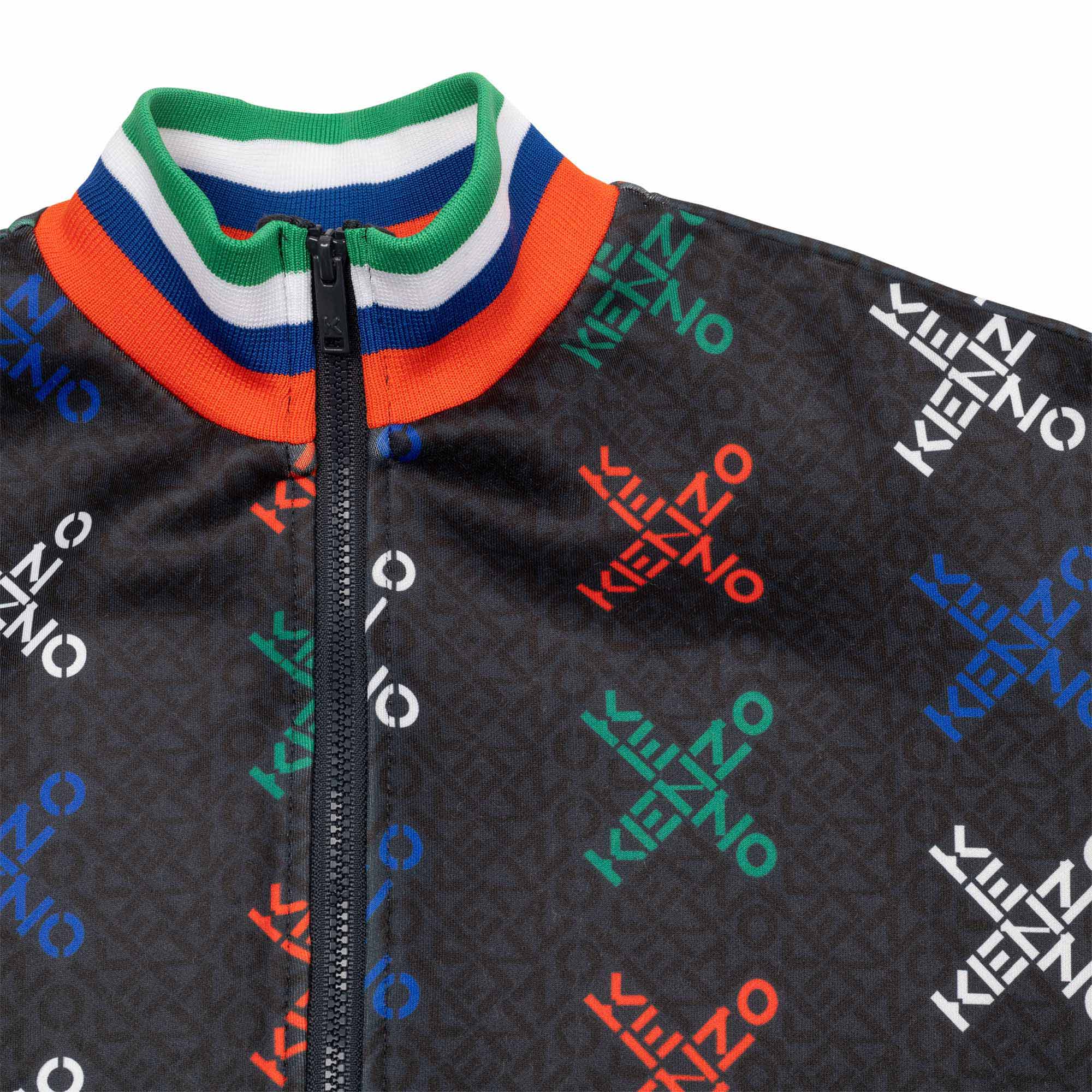 Boys Dark Grey Logo Zip-Up Jacket