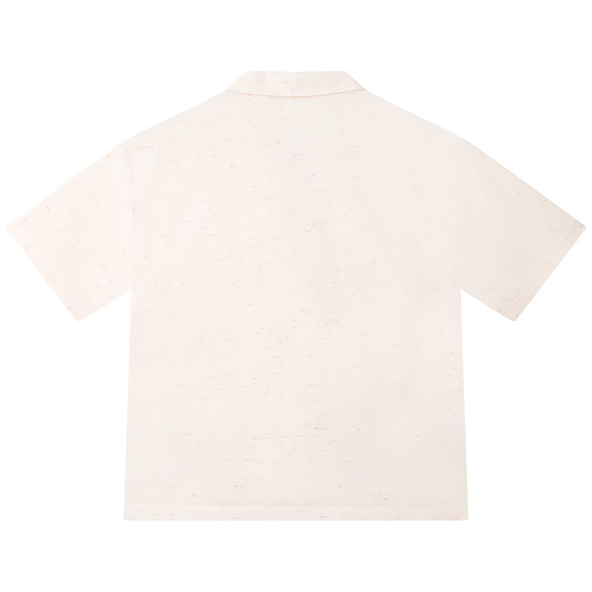 Boys White Printed Shirt