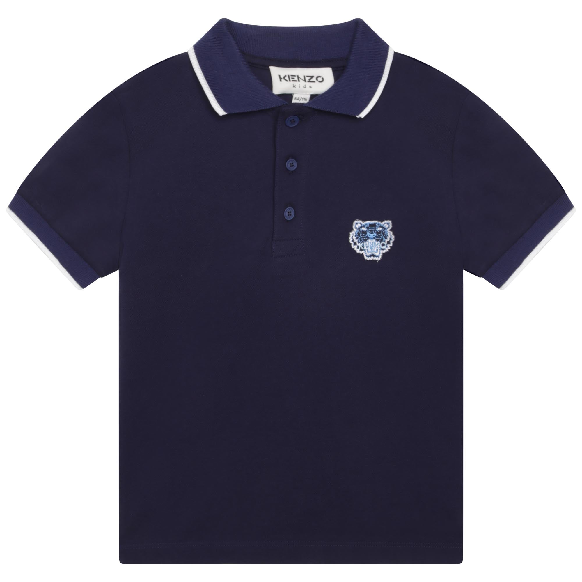 Boys Navy Tiger Polo Shirt