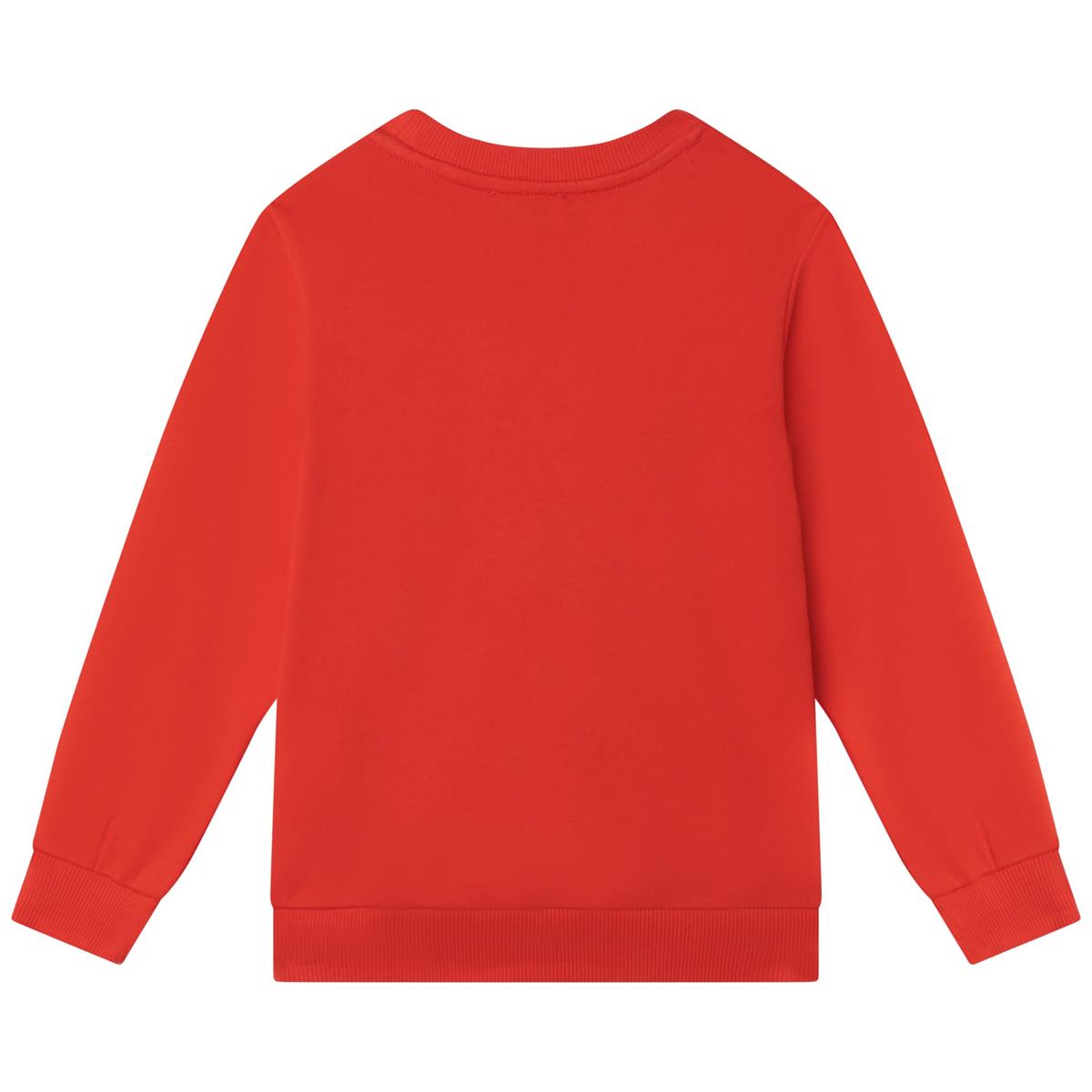 Boys Red Printed Sweatshirt