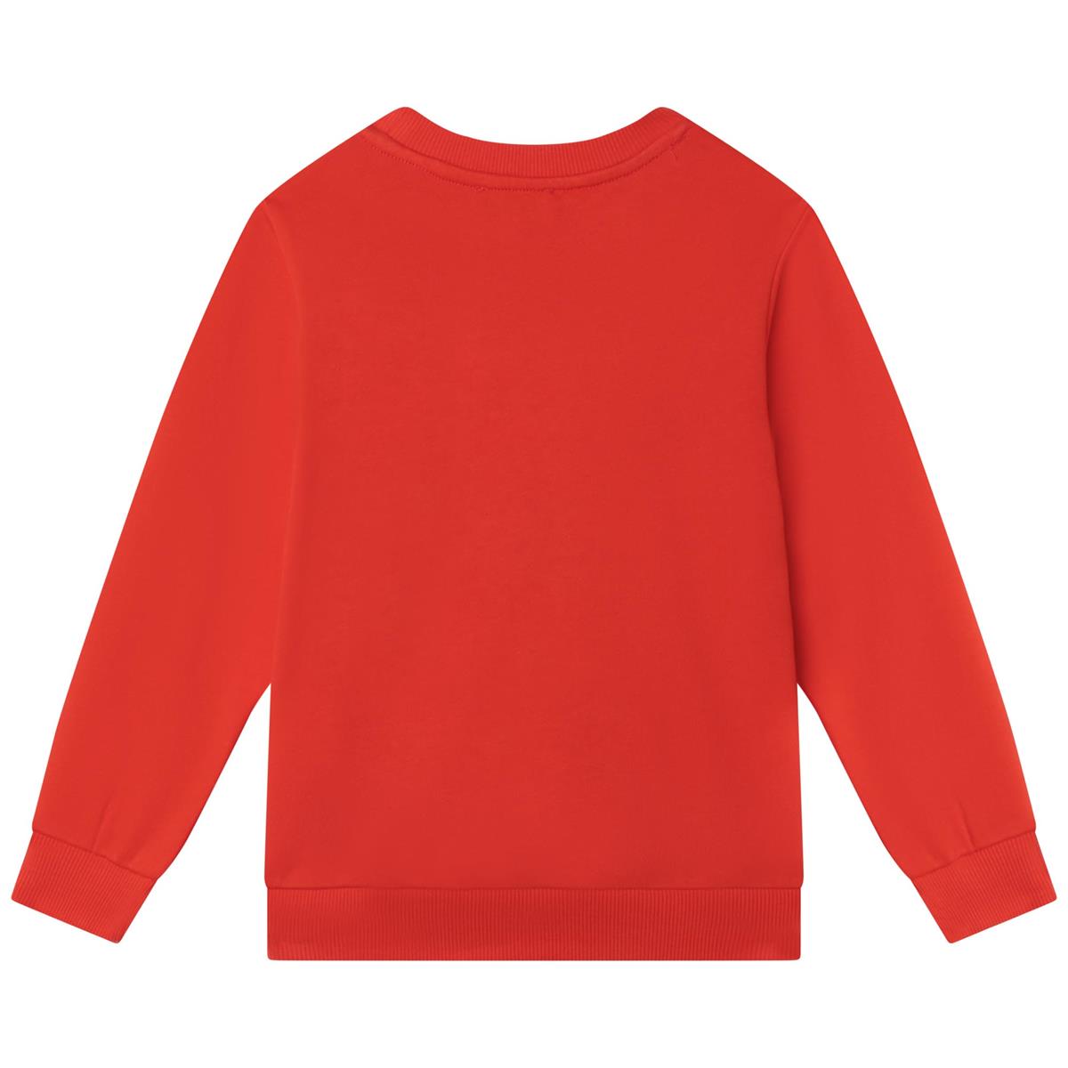 Boys Red Printed Sweatshirt