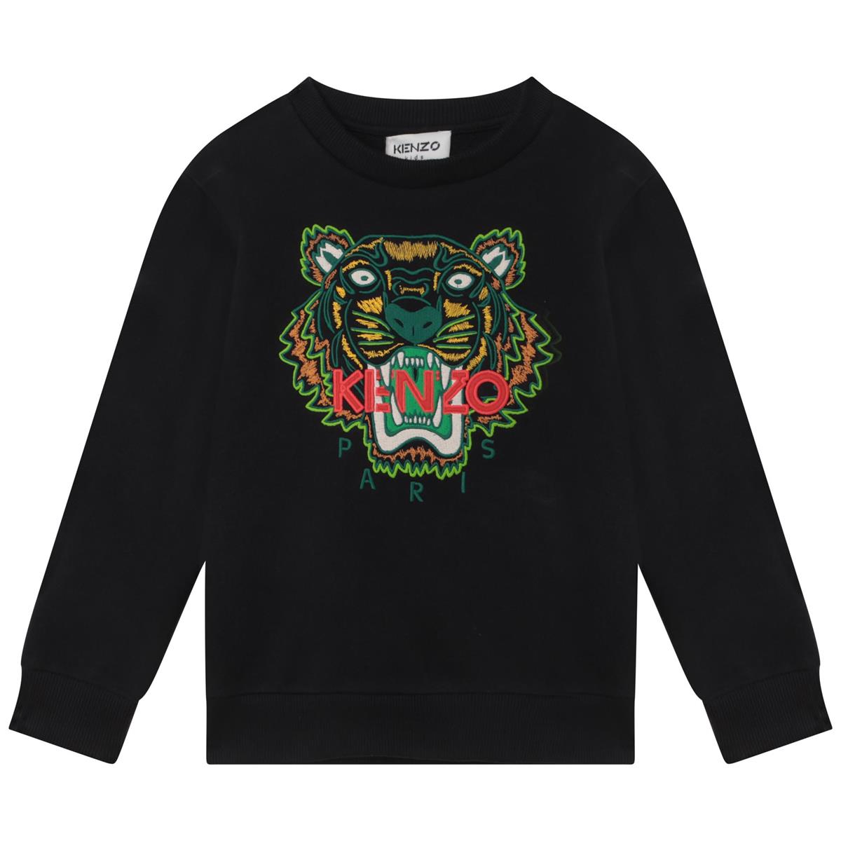 Boys Black Tiger Sweatshirt