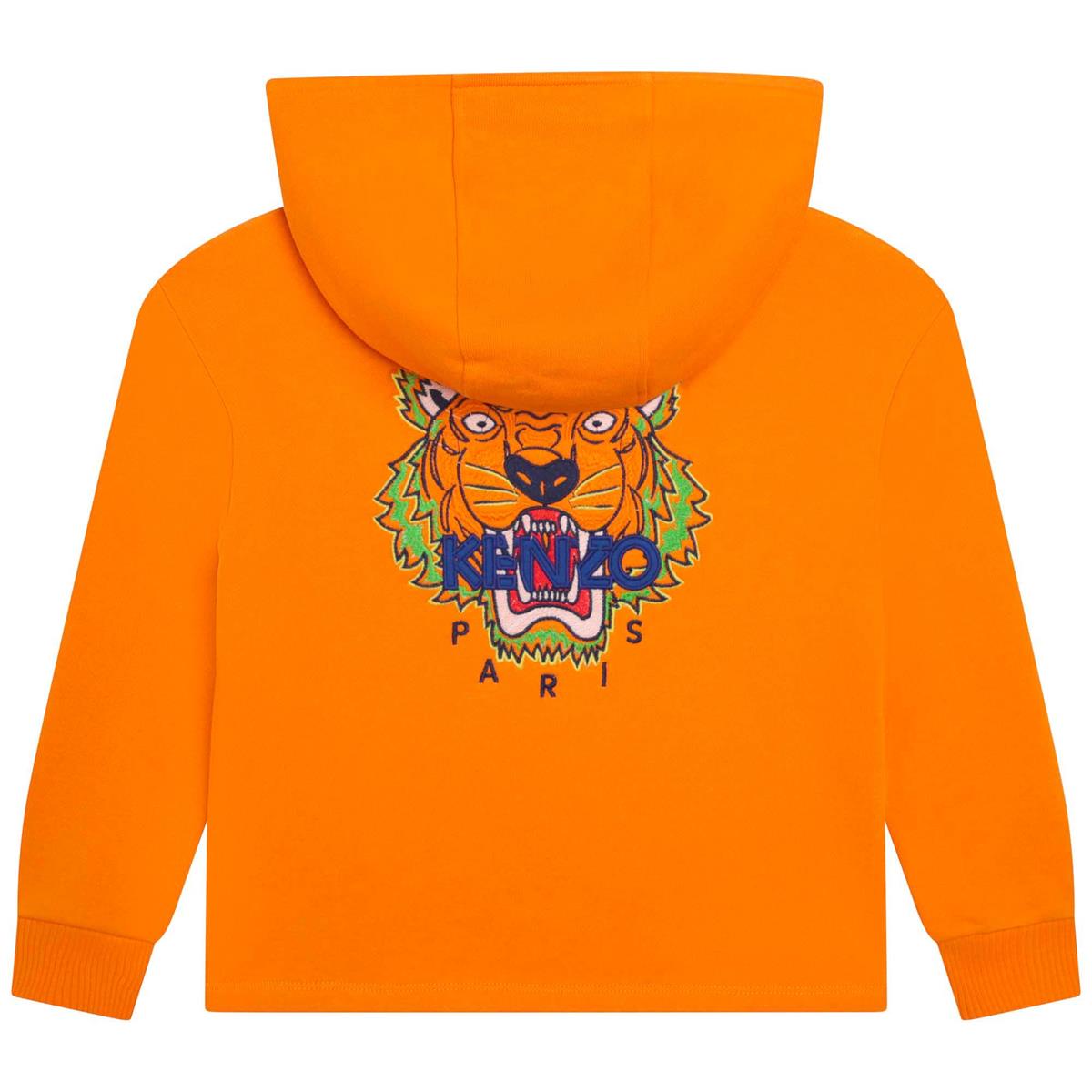 Boys Orange Hooded Sweatshirt