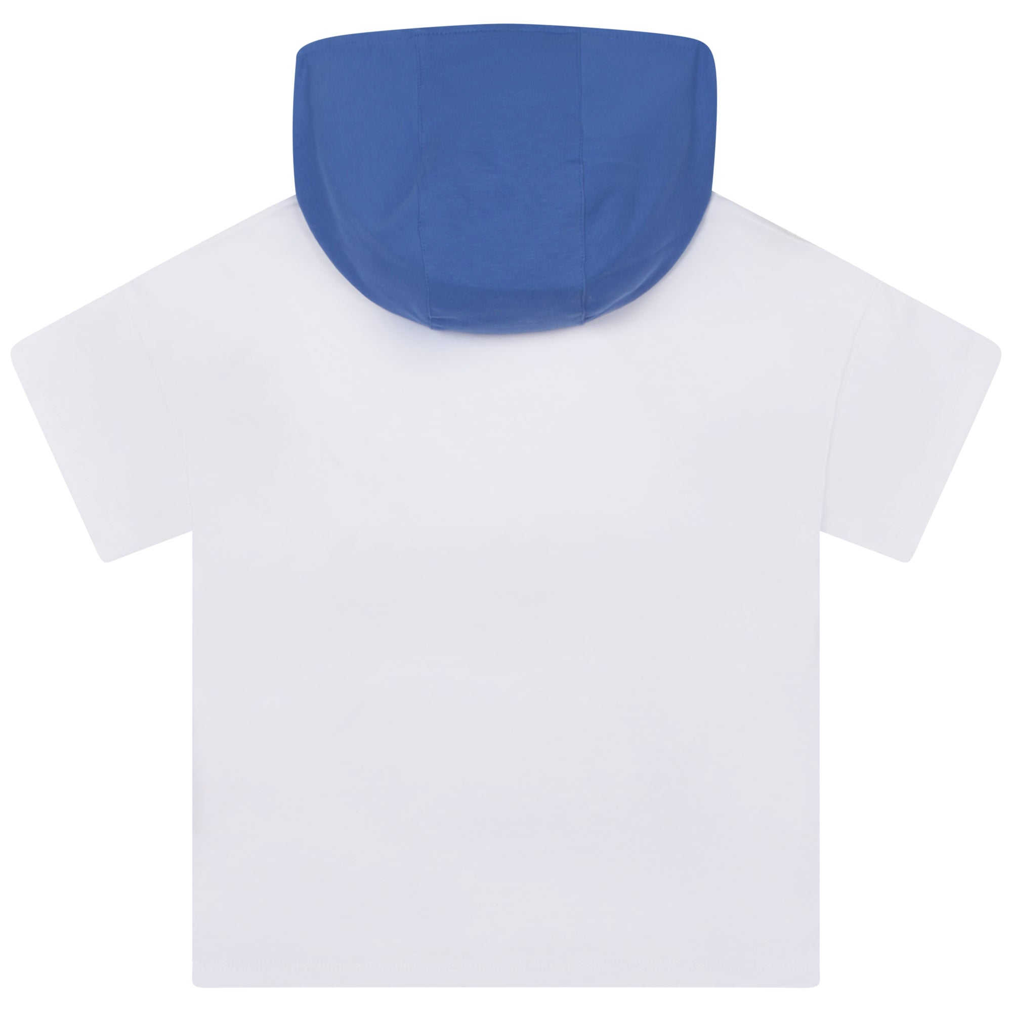 Boys White Hooded T-Shirt