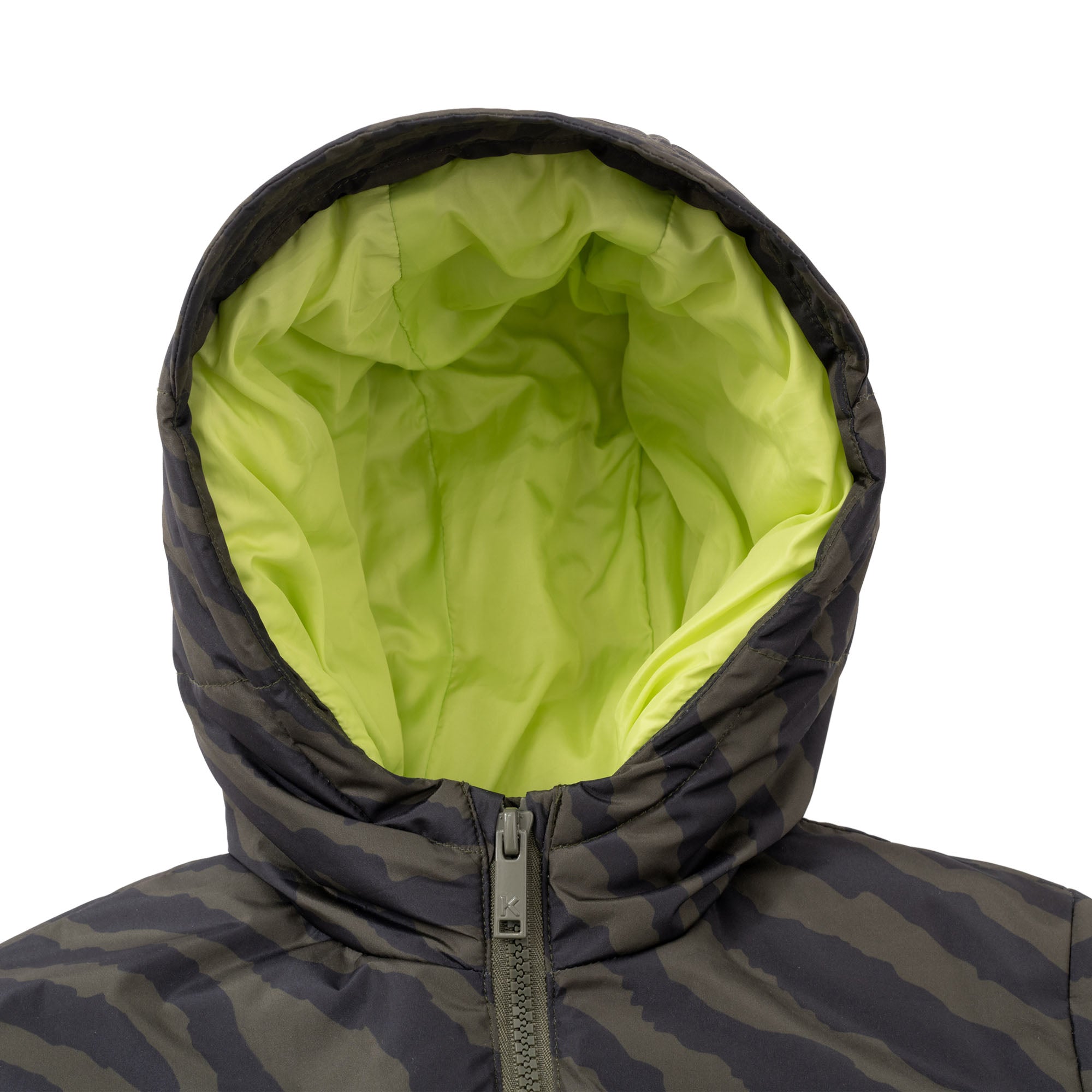 Boys Green Tiger Padded Jacket