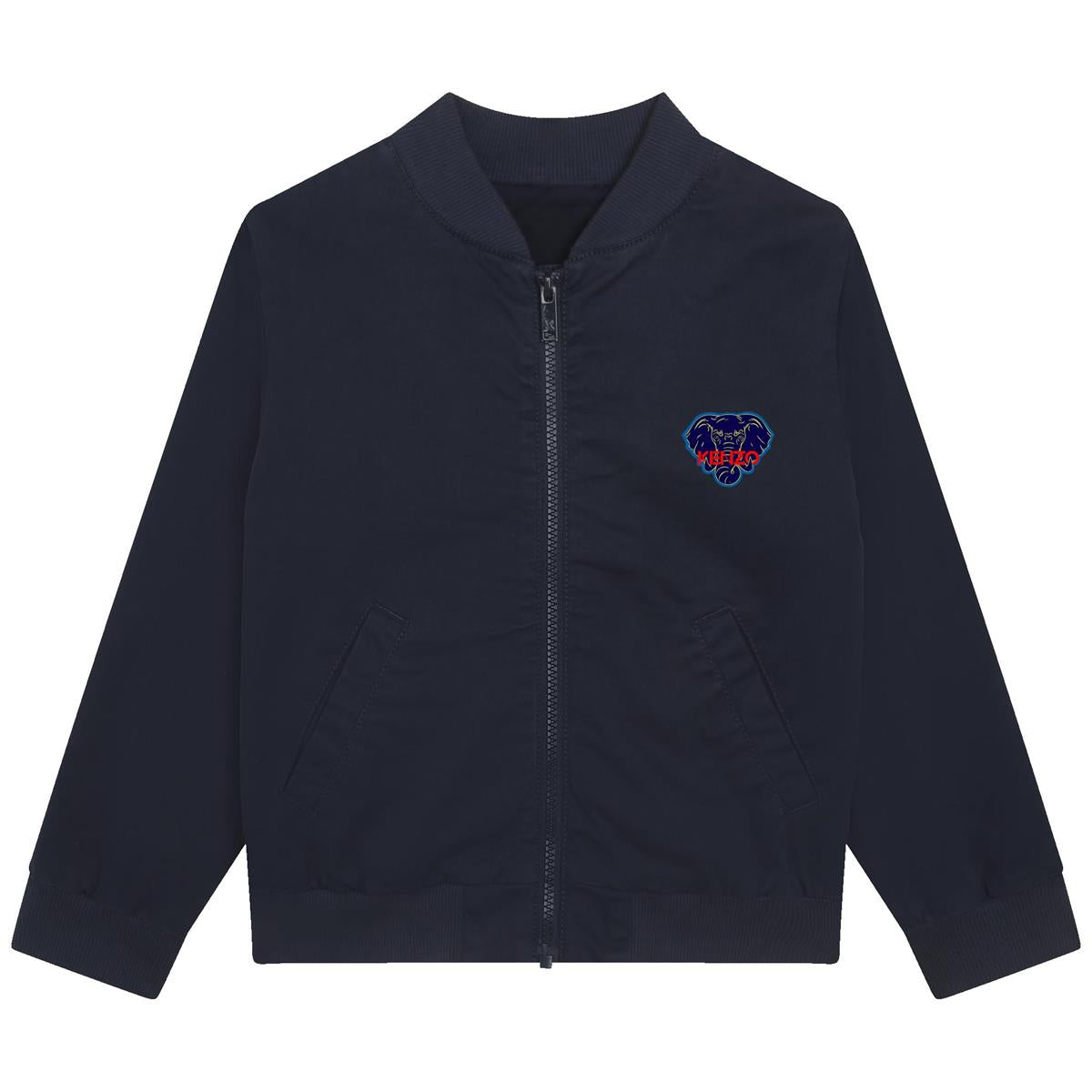 Boys Navy Zip-Up Jacket