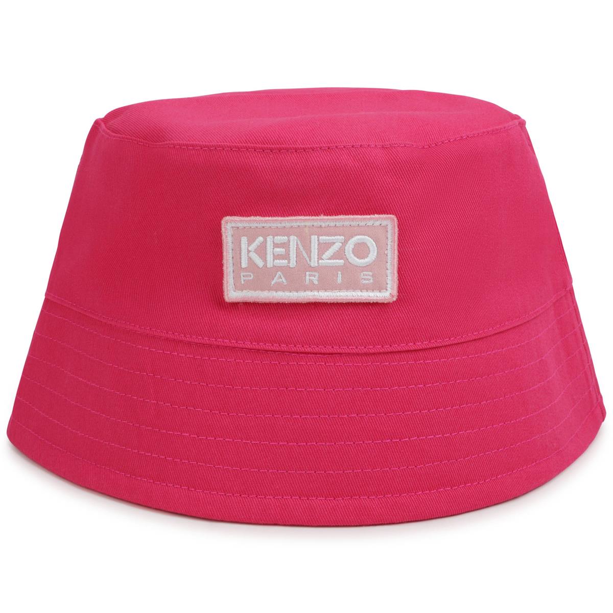 Girls Red Printed Hat