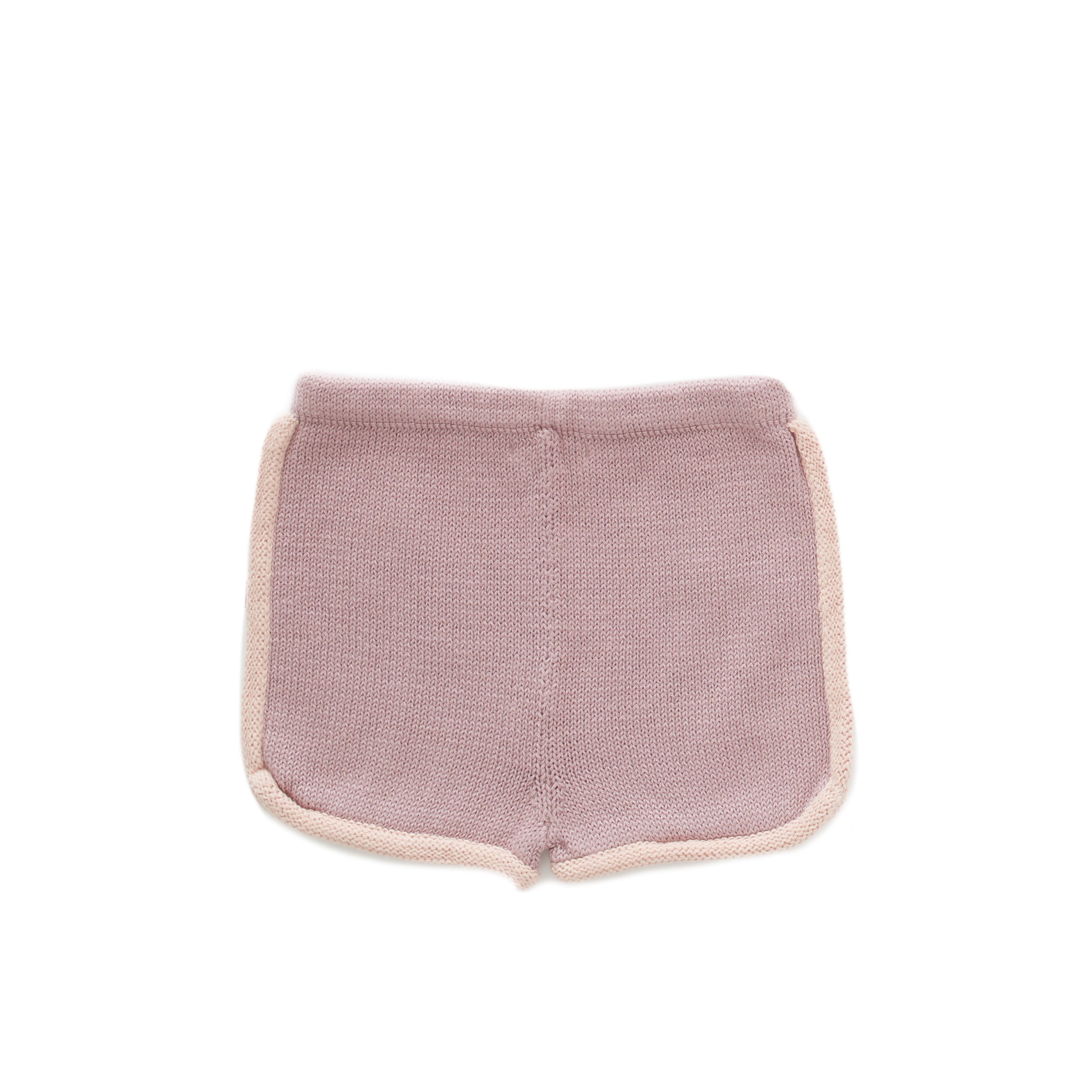 Girls Light Purple Cotton Shorts