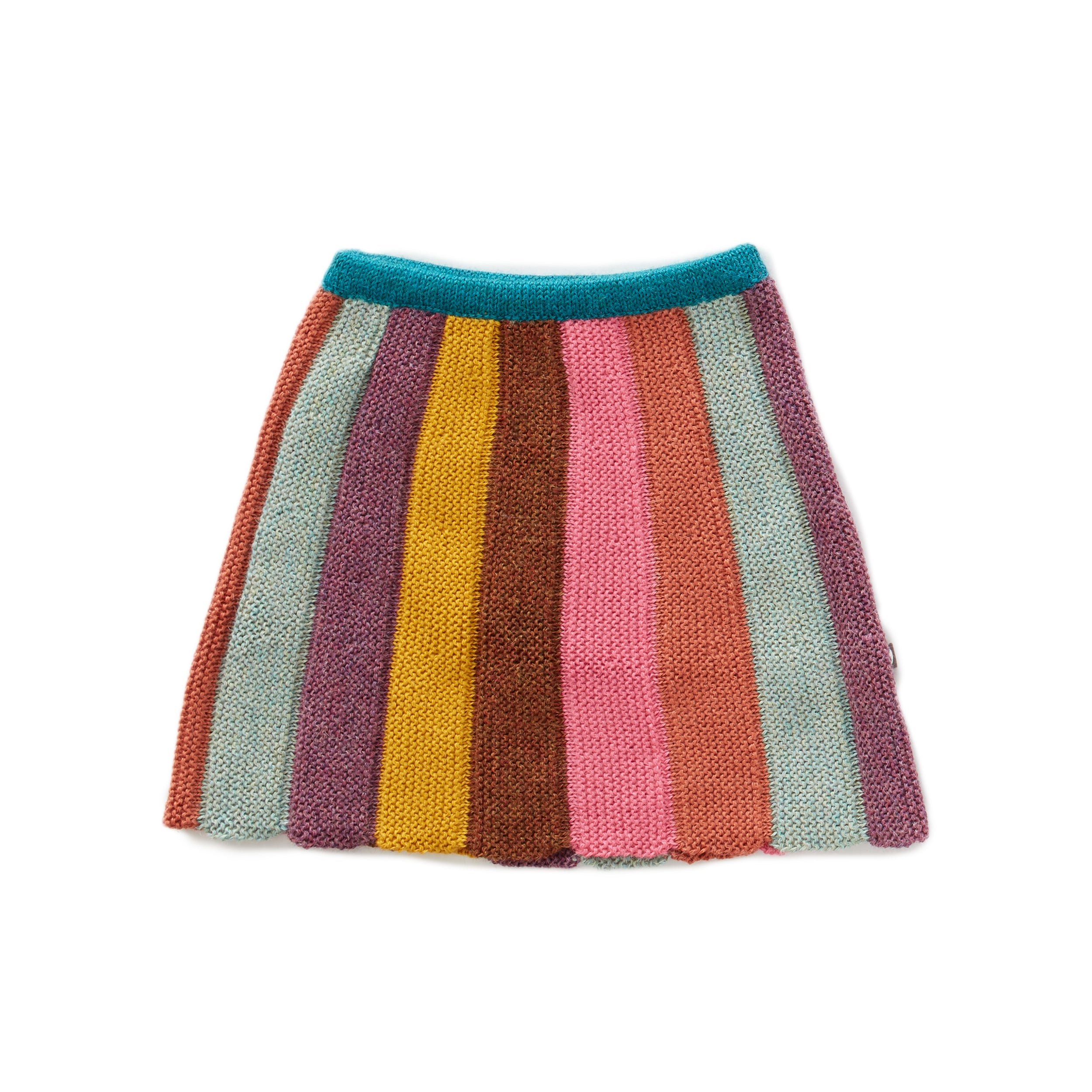 Girls Multicolor Alpaca Skirt