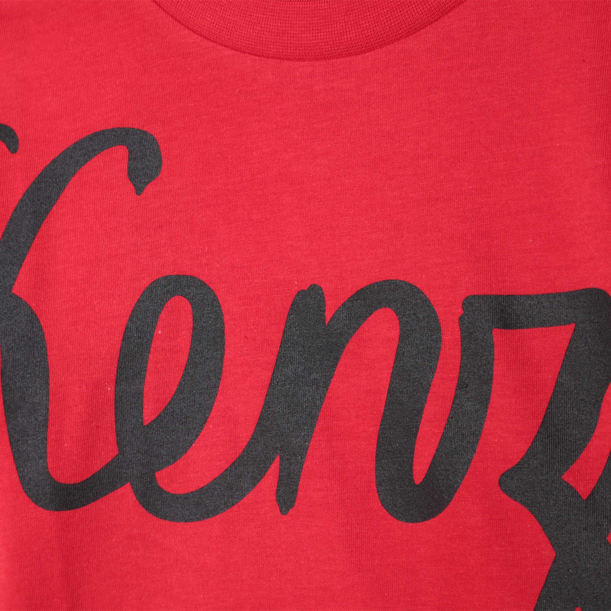 Boys & Girls Red Printed Cotton T-Shirt