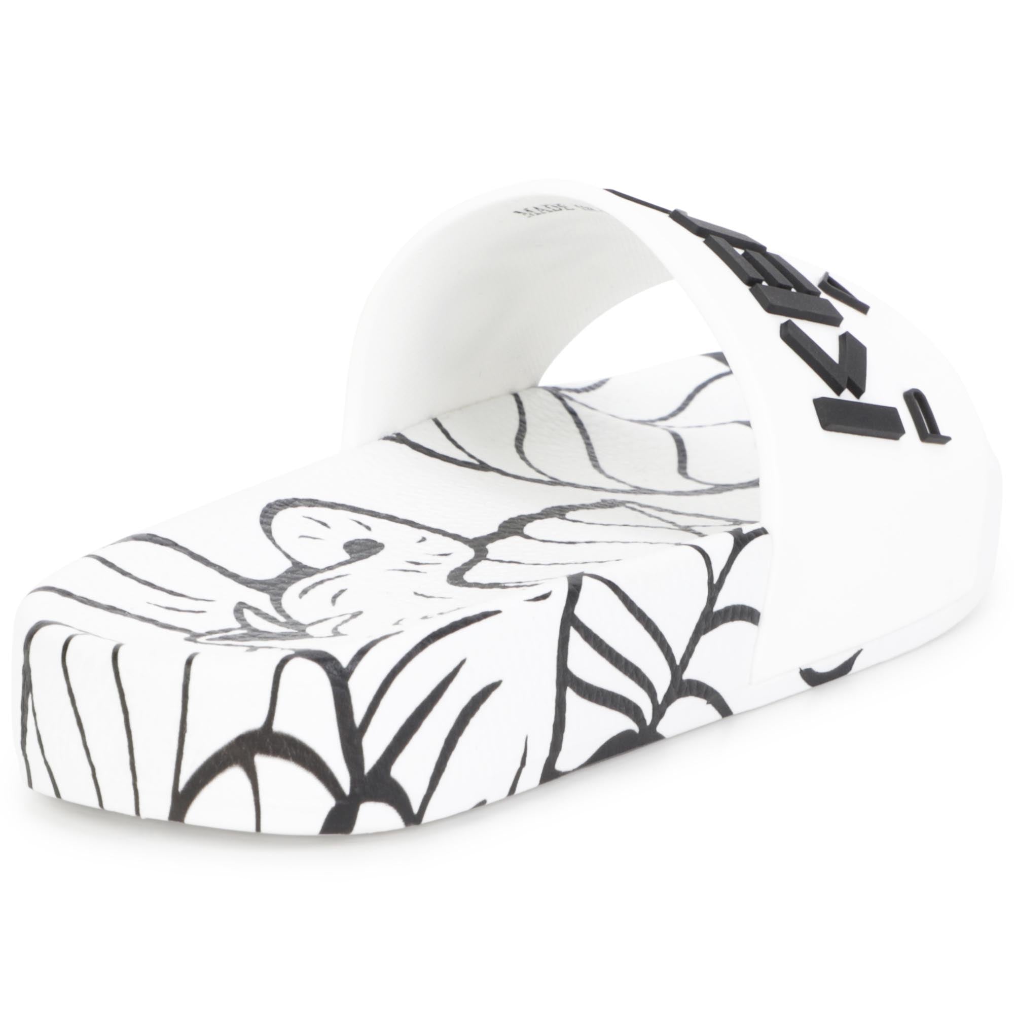 Boys & Girls White Logo Sandals