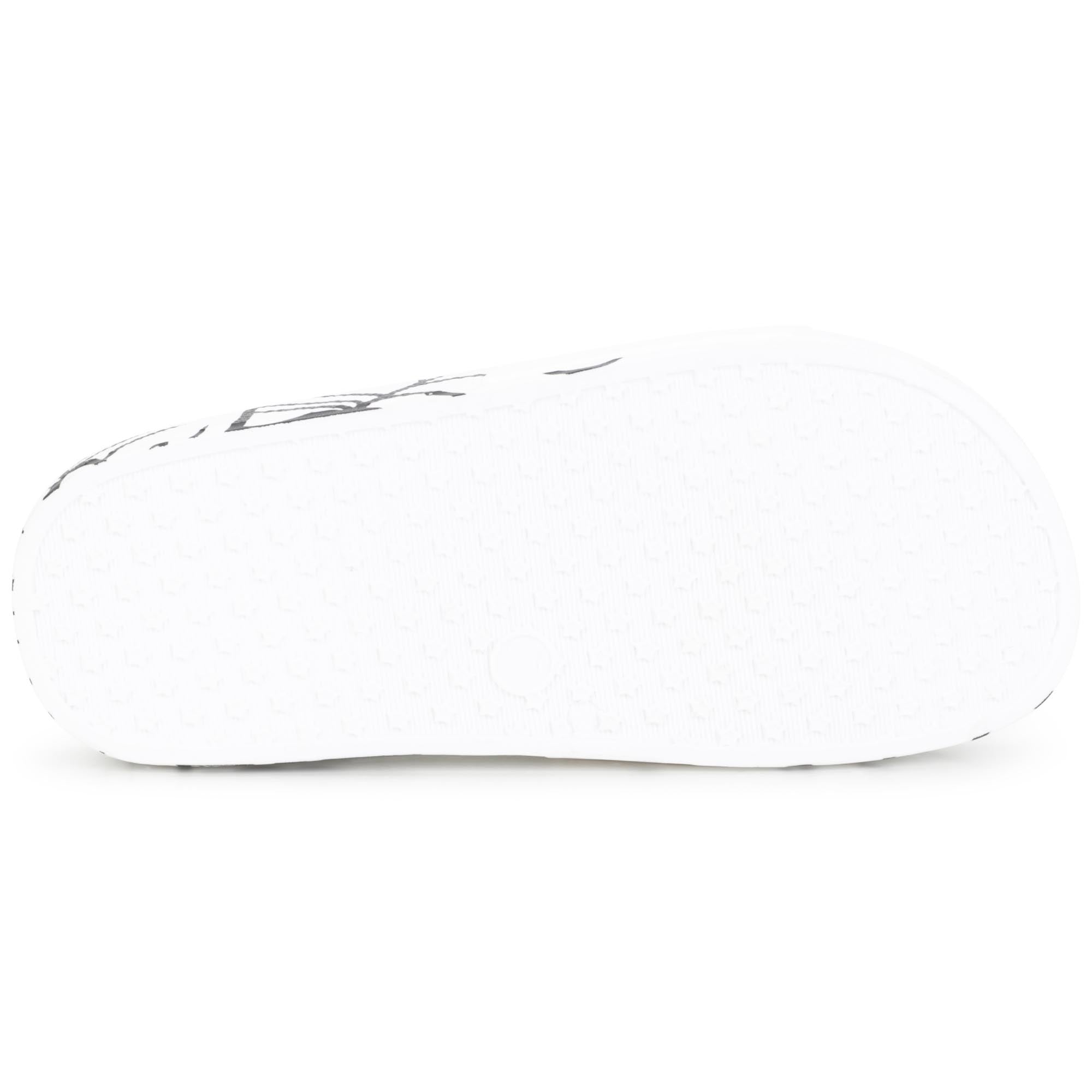 Boys & Girls White Logo Sandals