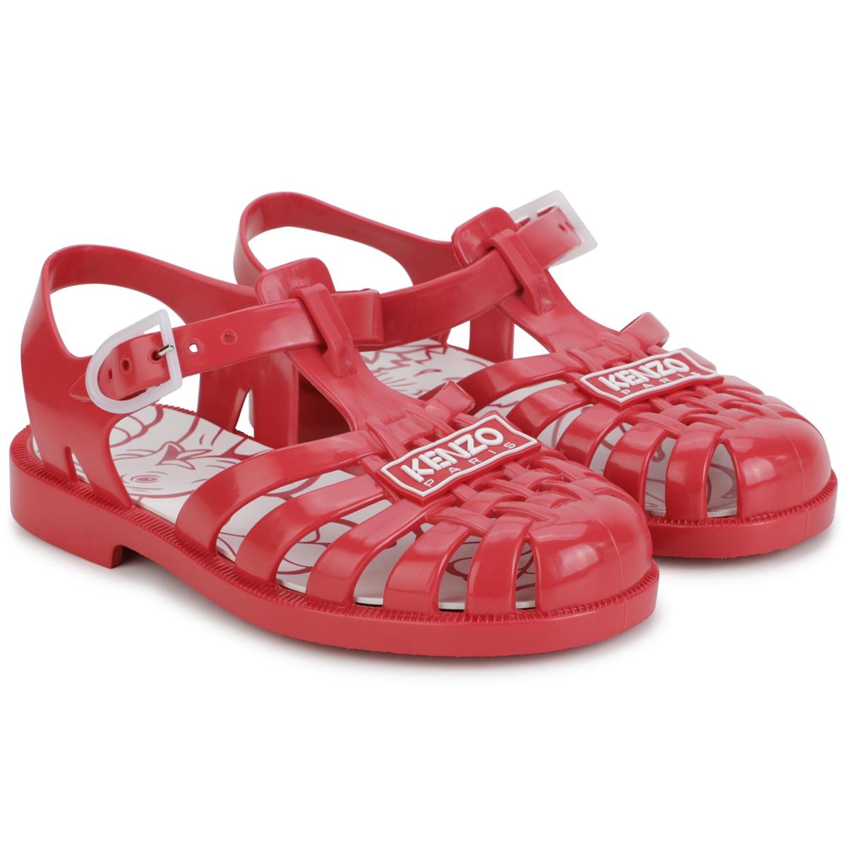 Boys & Girls Red Logo Sandals