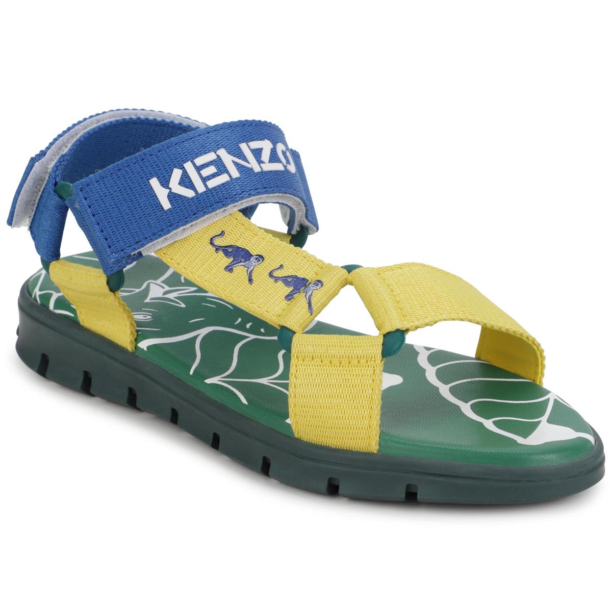 Boys Blue Logo Sandals