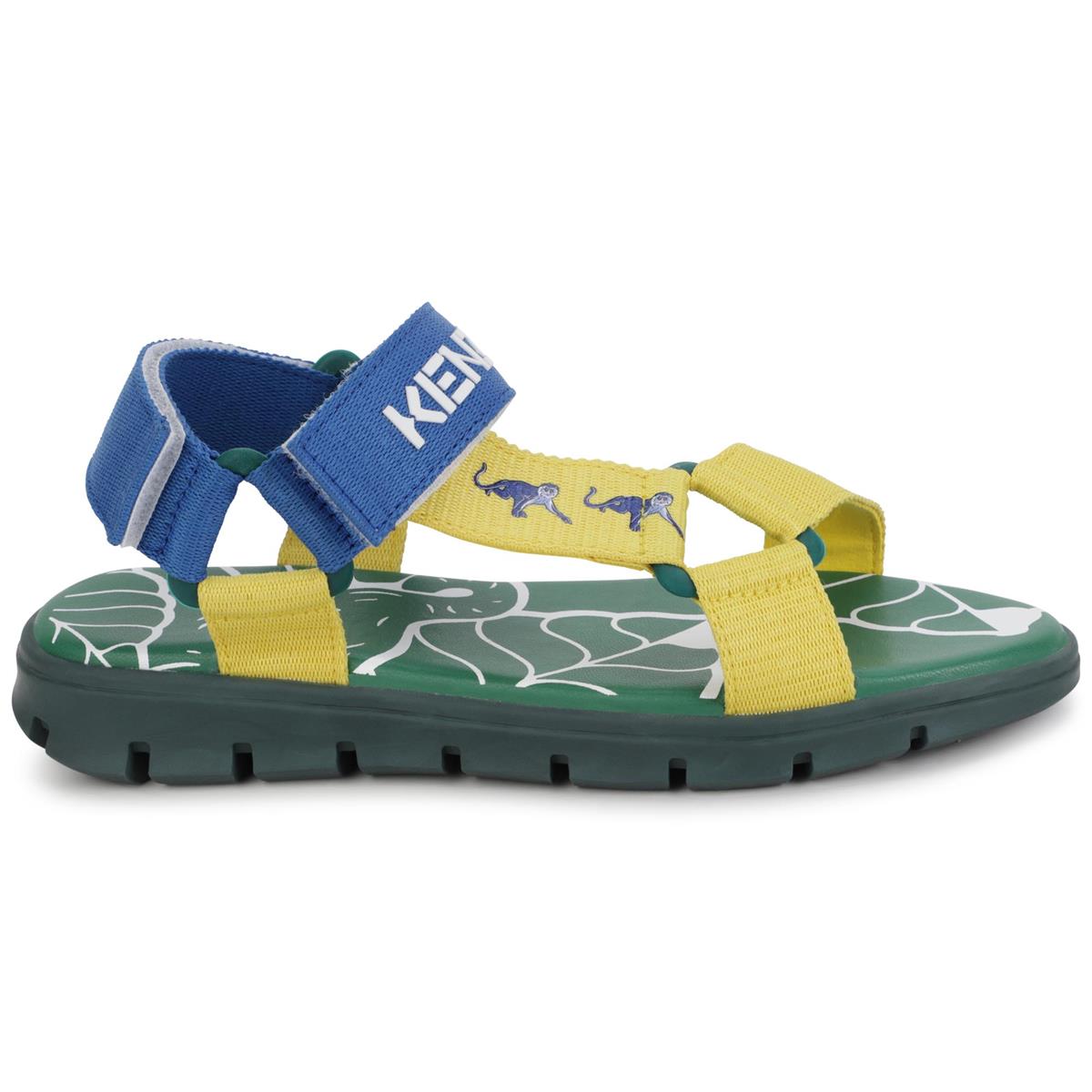 Boys Blue Logo Sandals